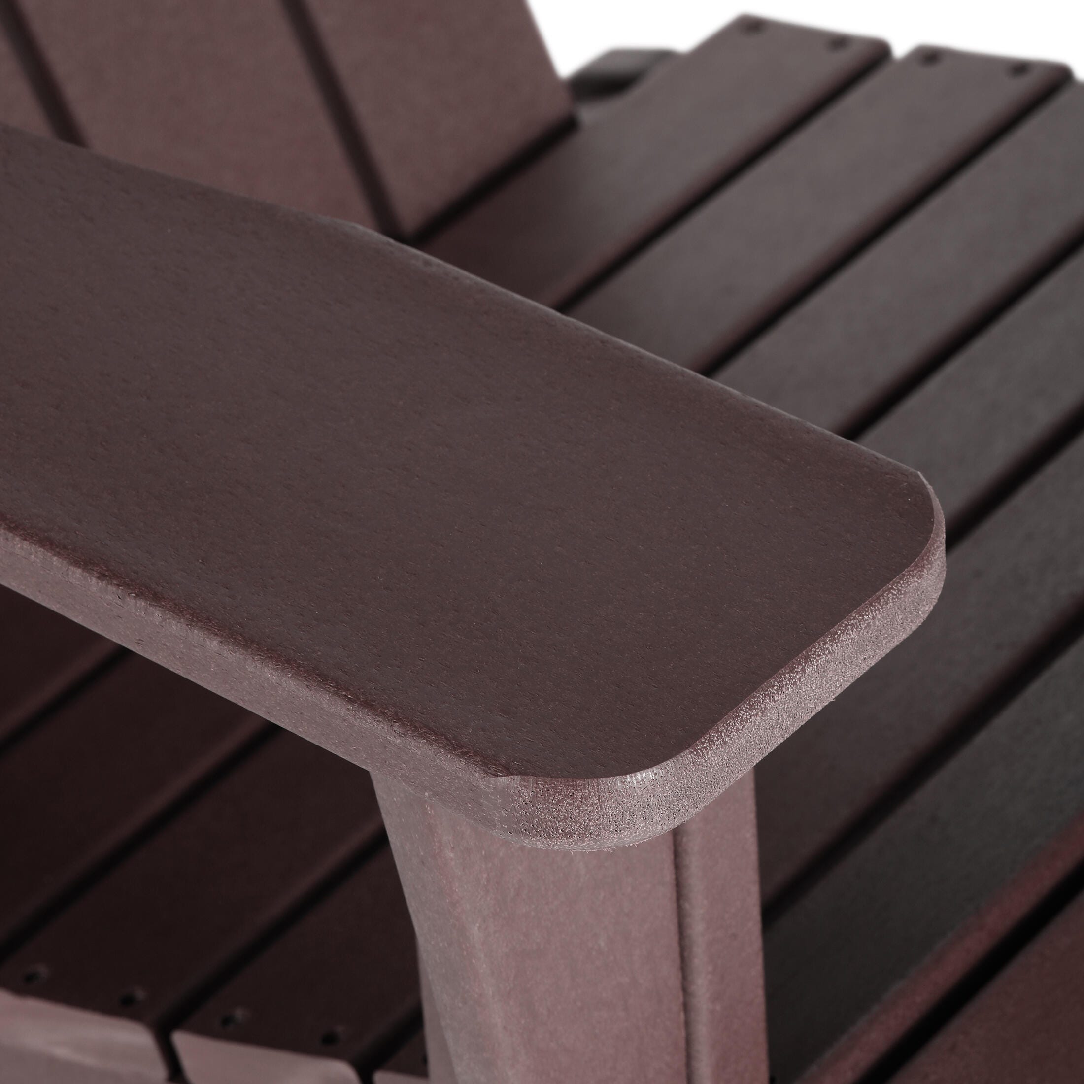 Venice Outdoor Adirondack Rocking Chair, Dark Brown, large
