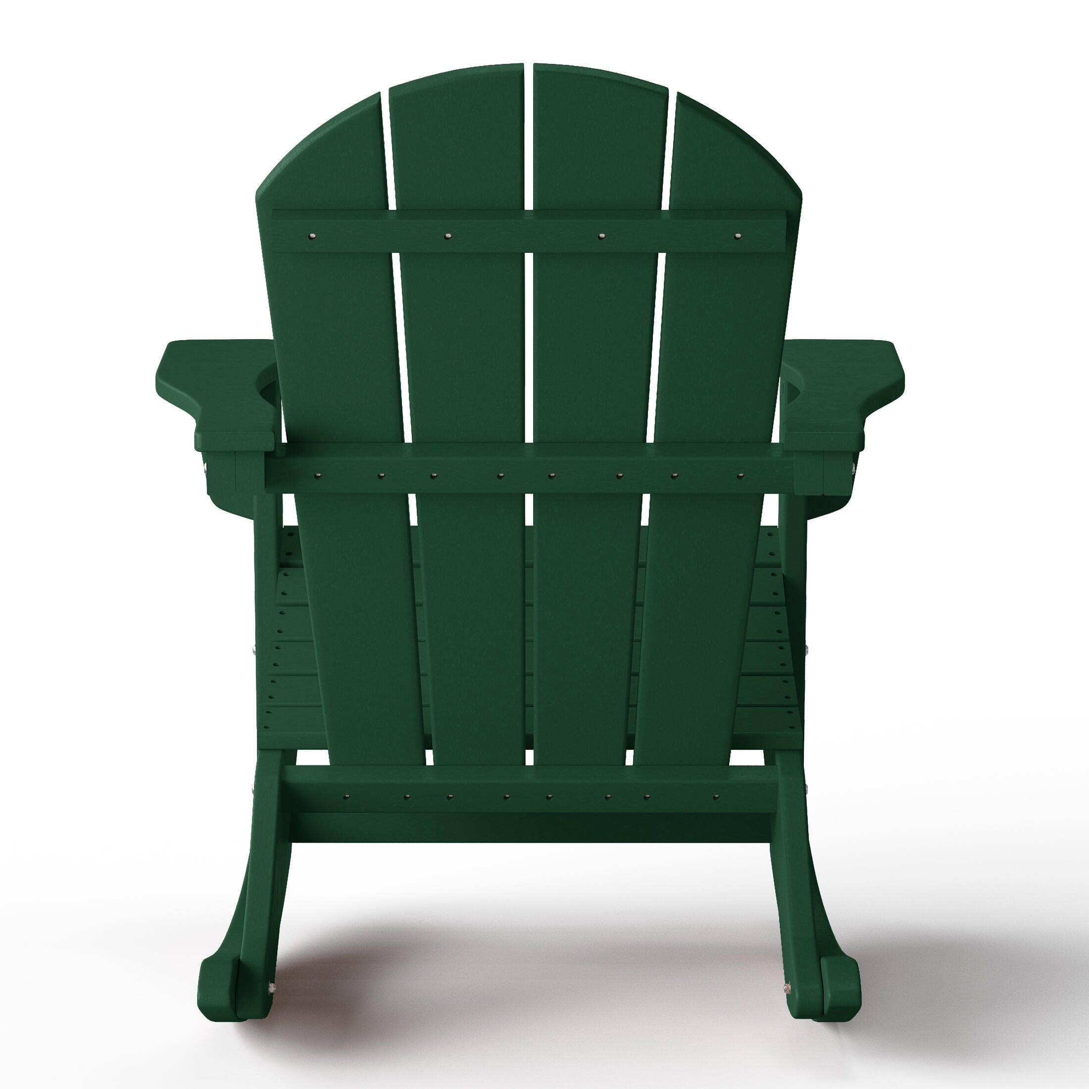 Venice Outdoor Adirondack Rocking Chair, Dark Green, large