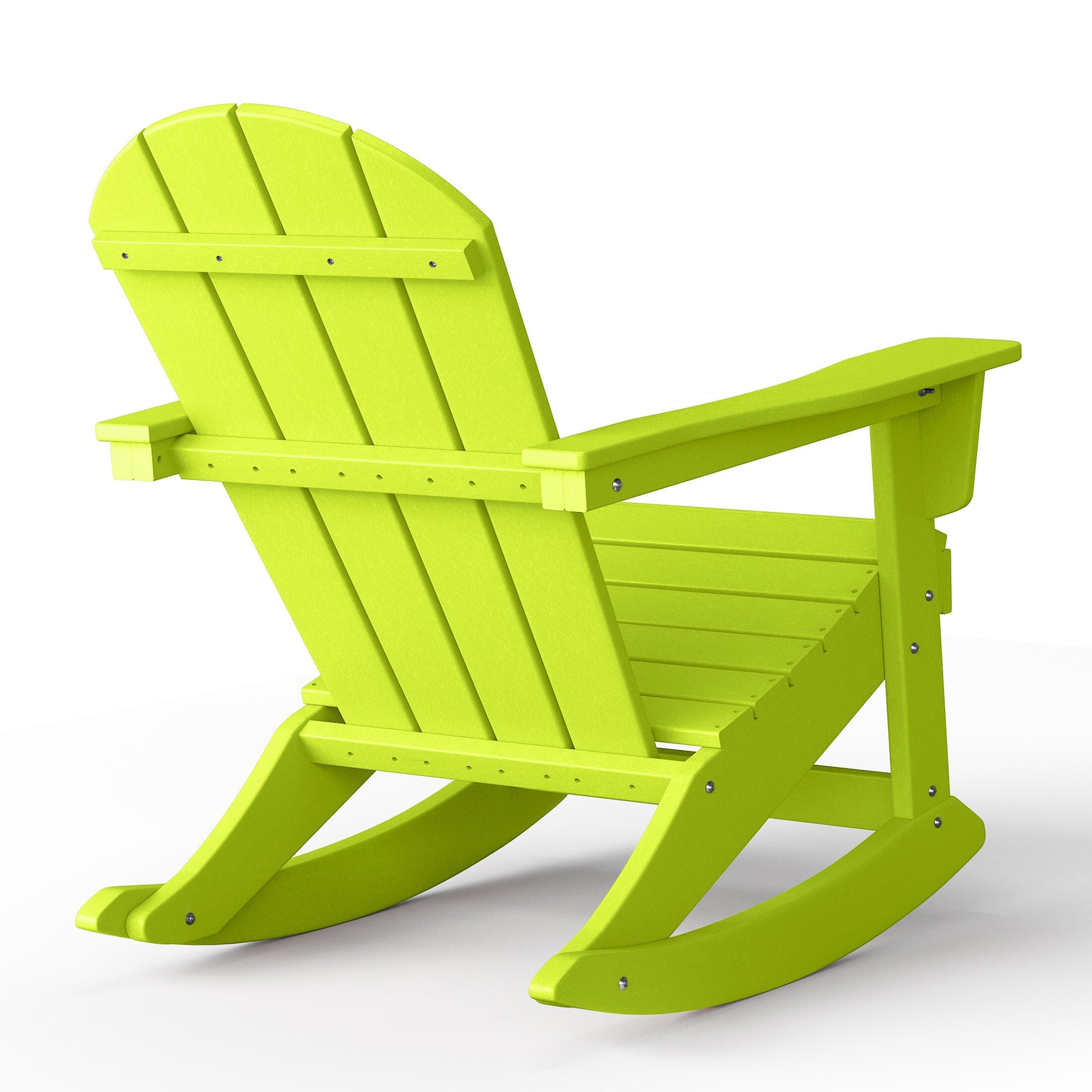 Venice Outdoor Adirondack Rocking Chair, Lime, large