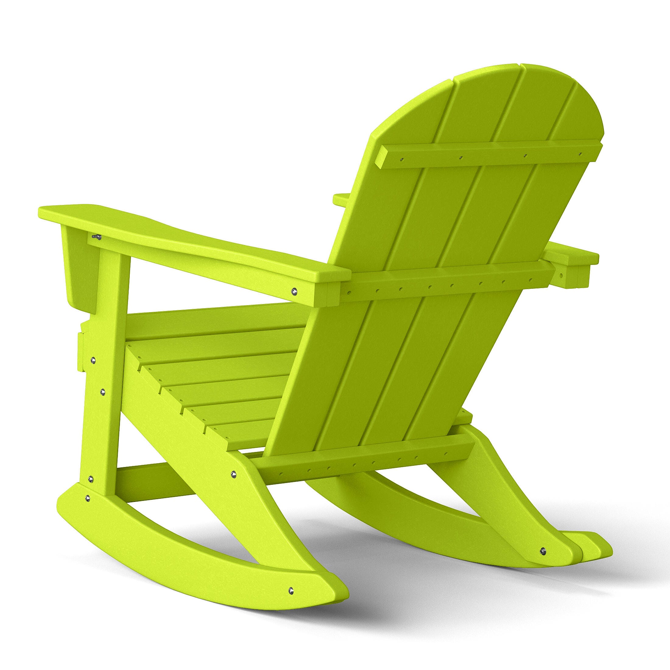 Venice Outdoor Adirondack Rocking Chair, Lime, large