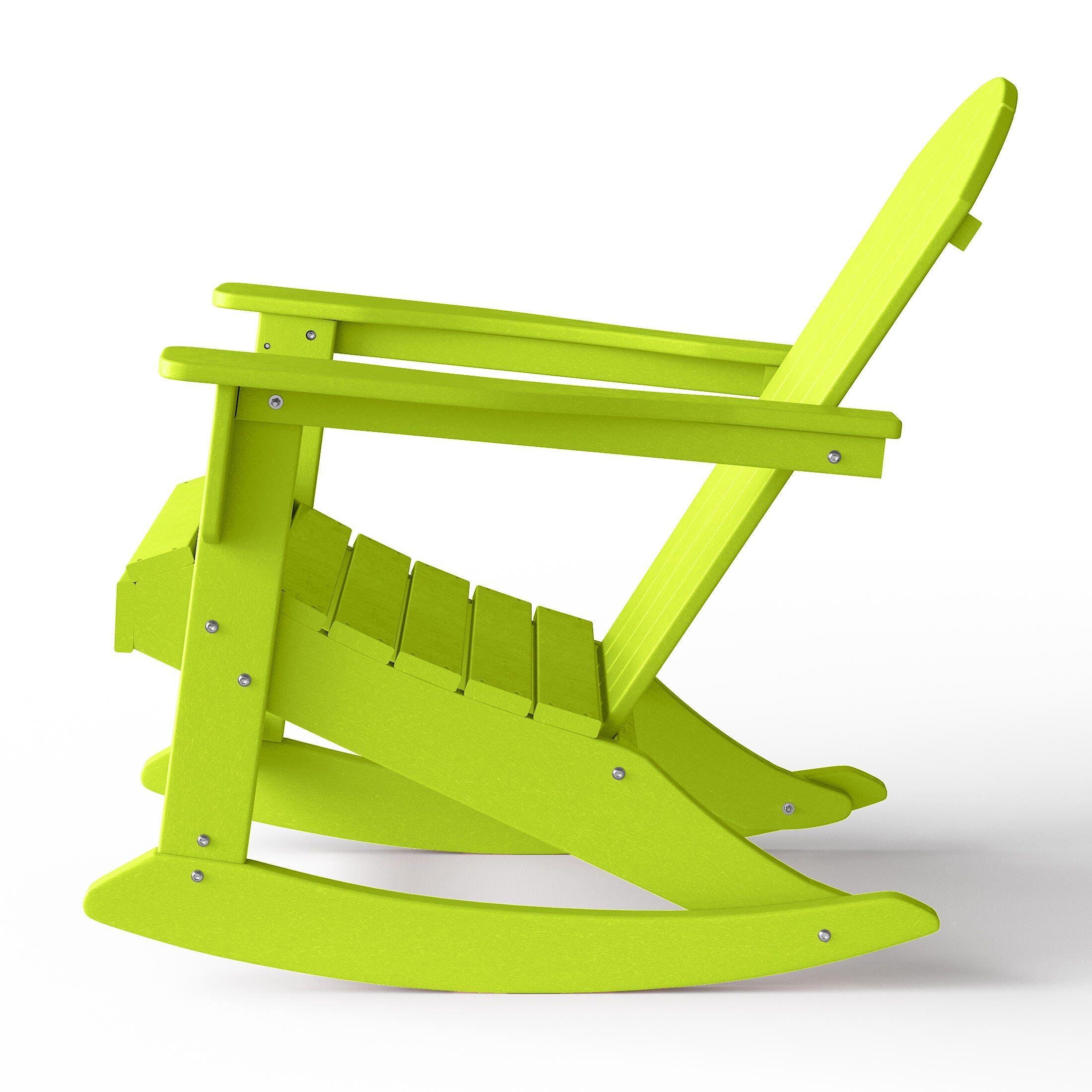 Venice Outdoor Adirondack Rocking Chair, Lime, large