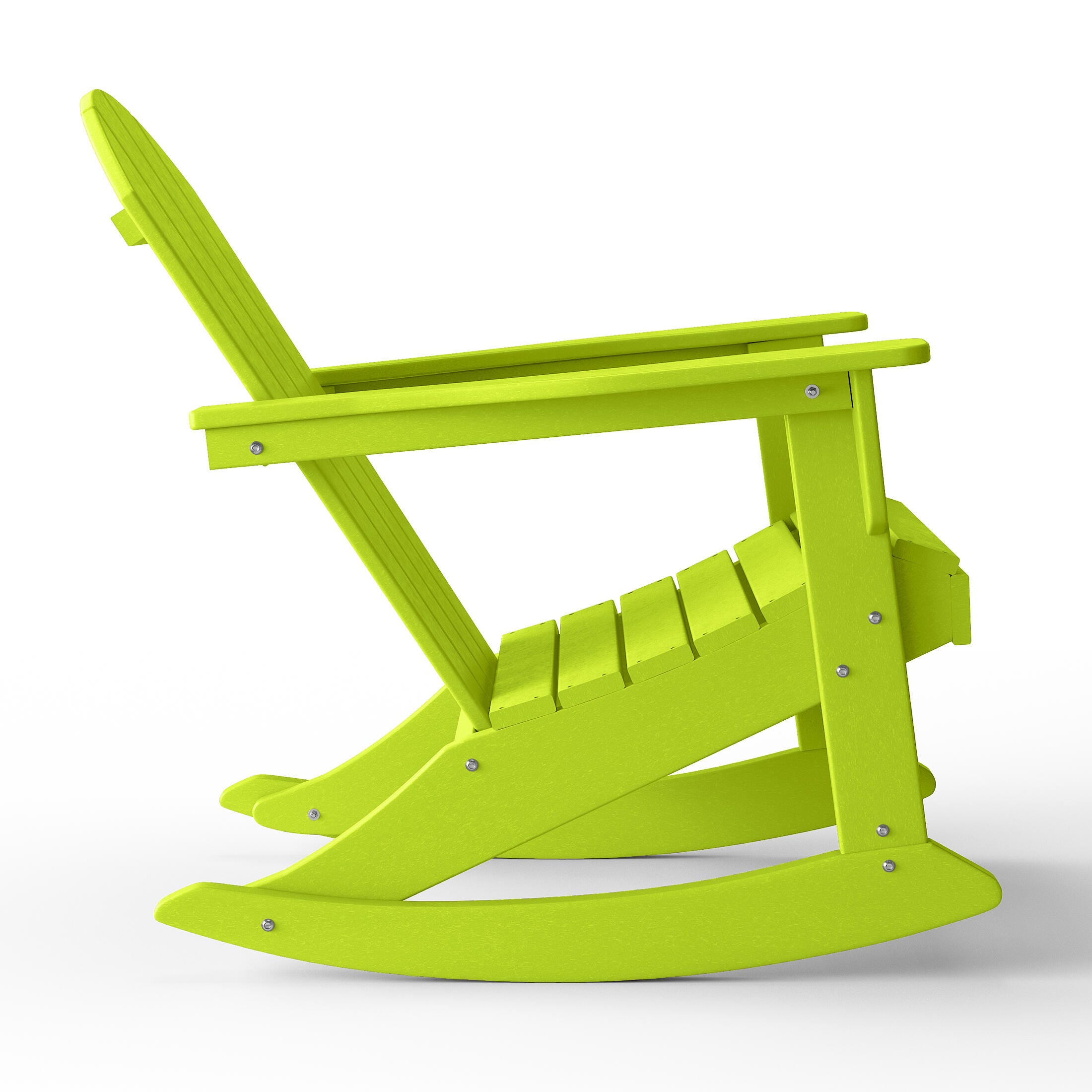 Venice Outdoor Adirondack Rocking Chair, Lime, large