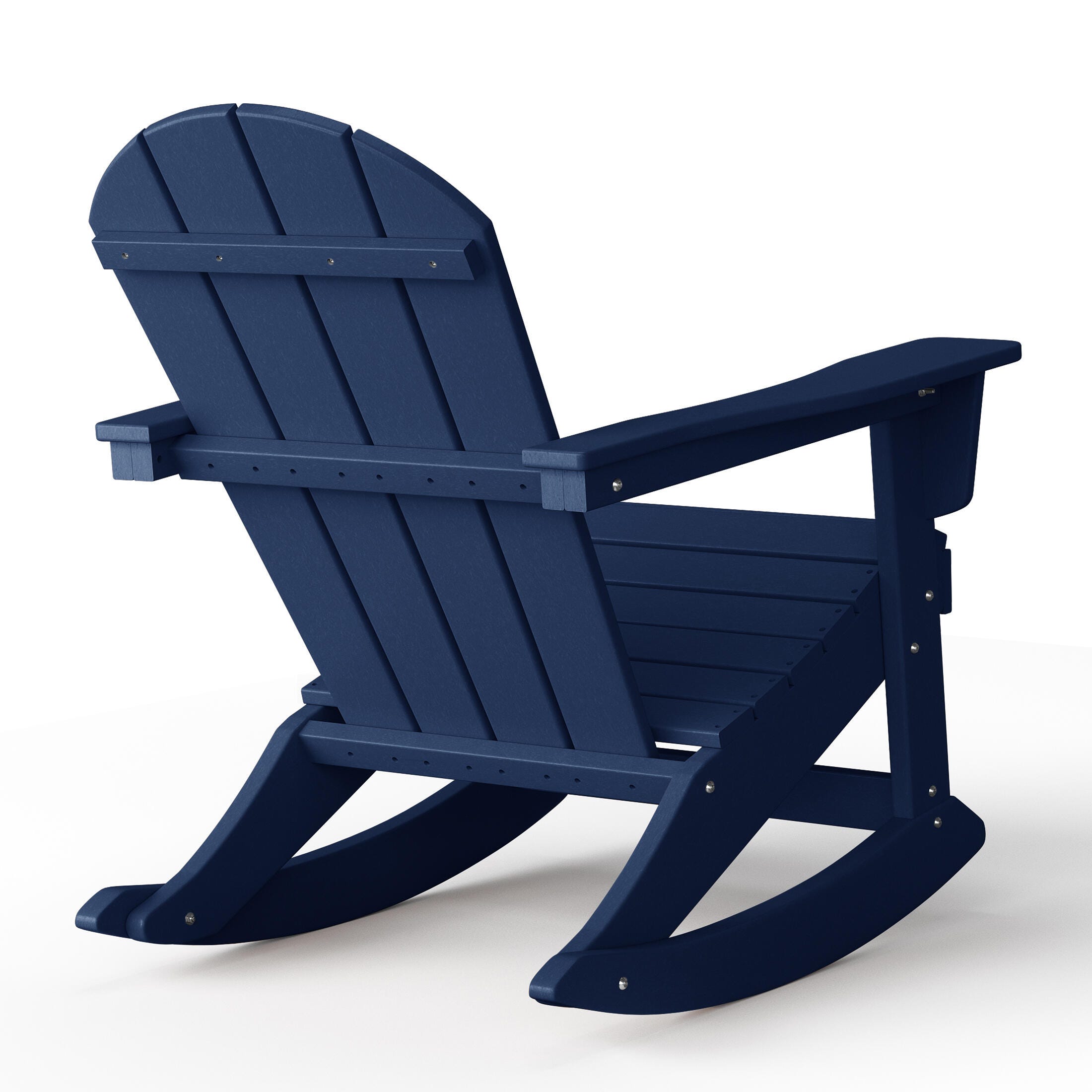 Venice Outdoor Adirondack Rocking Chair, Navy Blue, large