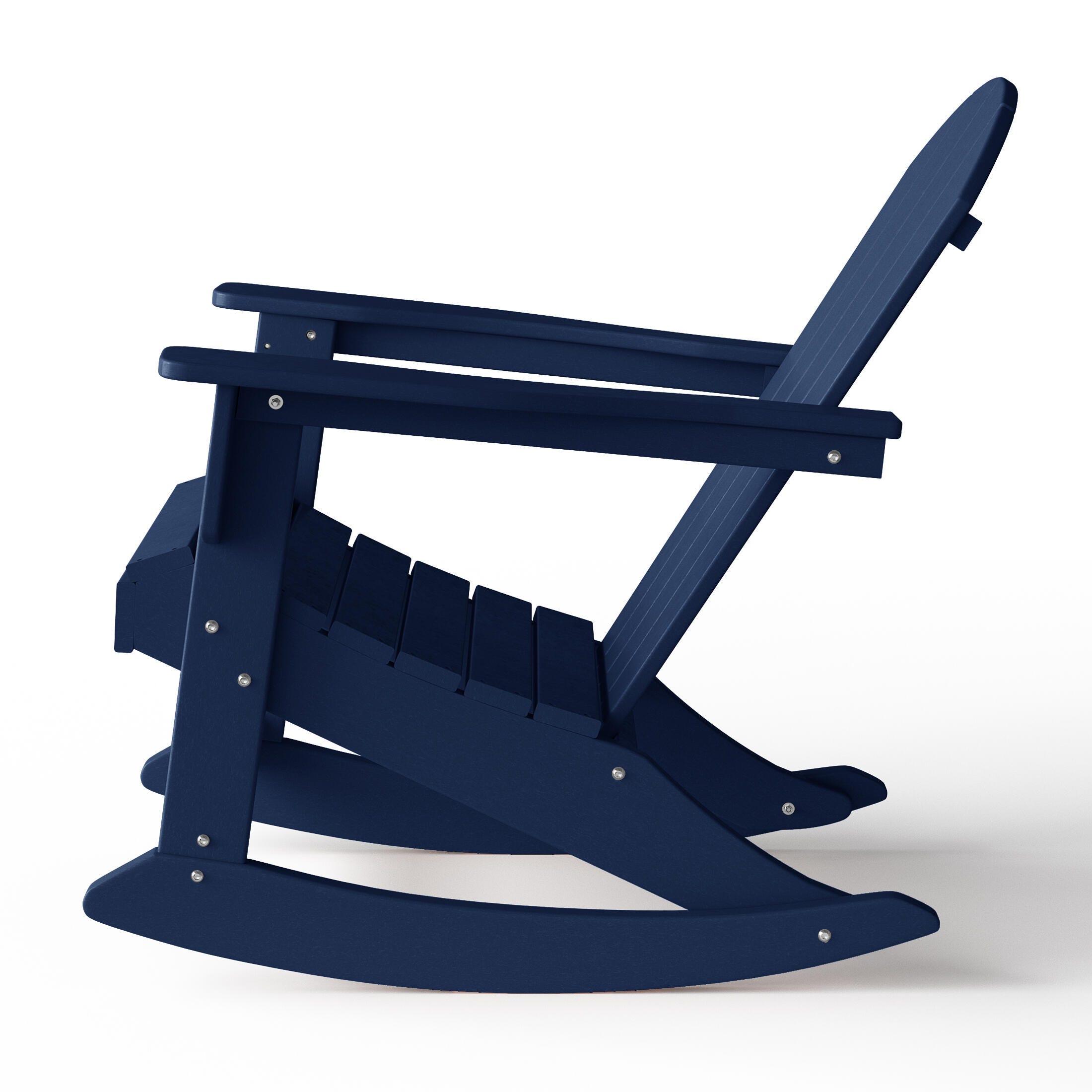 Venice Outdoor Adirondack Rocking Chair, Navy Blue, large
