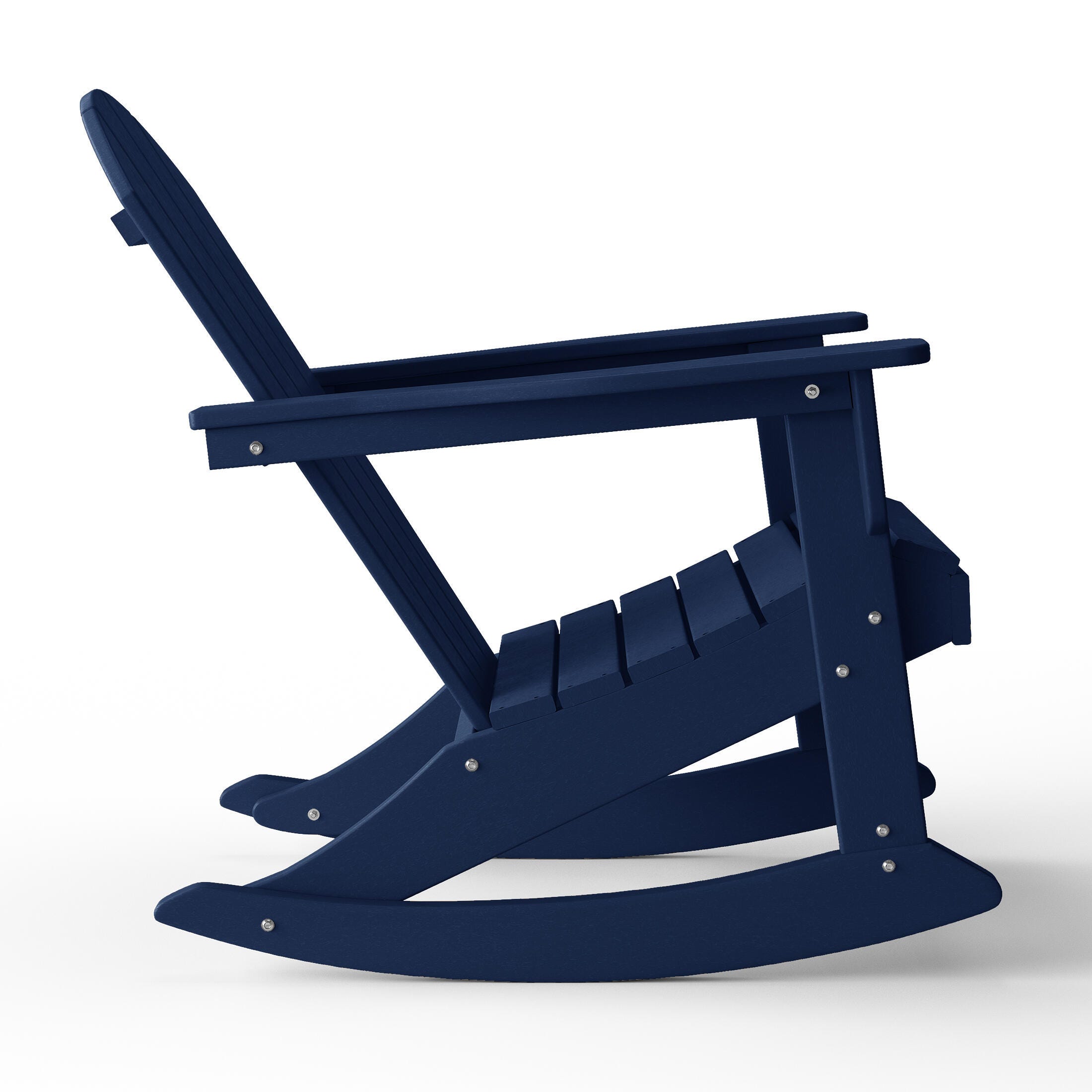 Venice Outdoor Adirondack Rocking Chair, Navy Blue, large