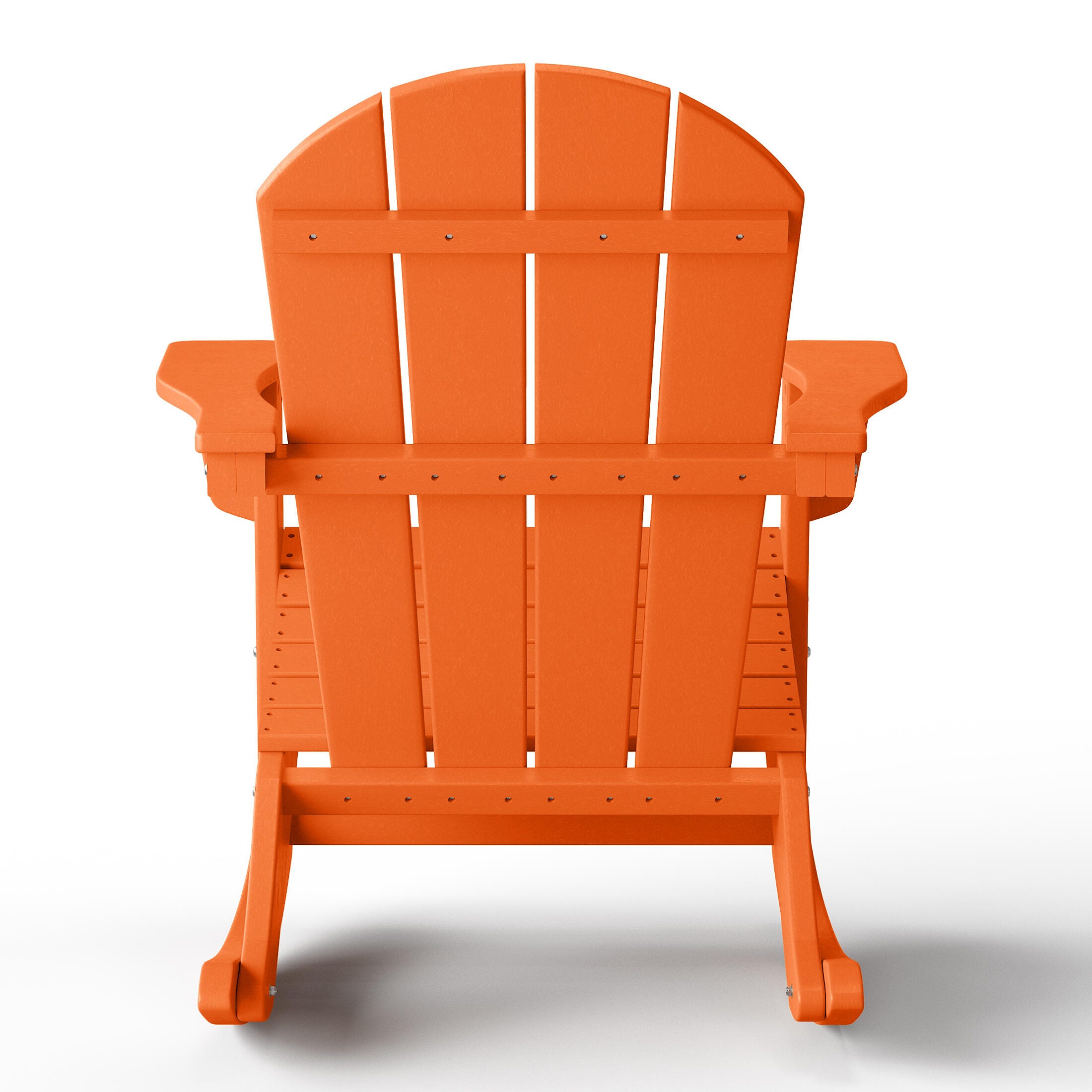Venice Outdoor Adirondack Rocking Chair, Orange, large