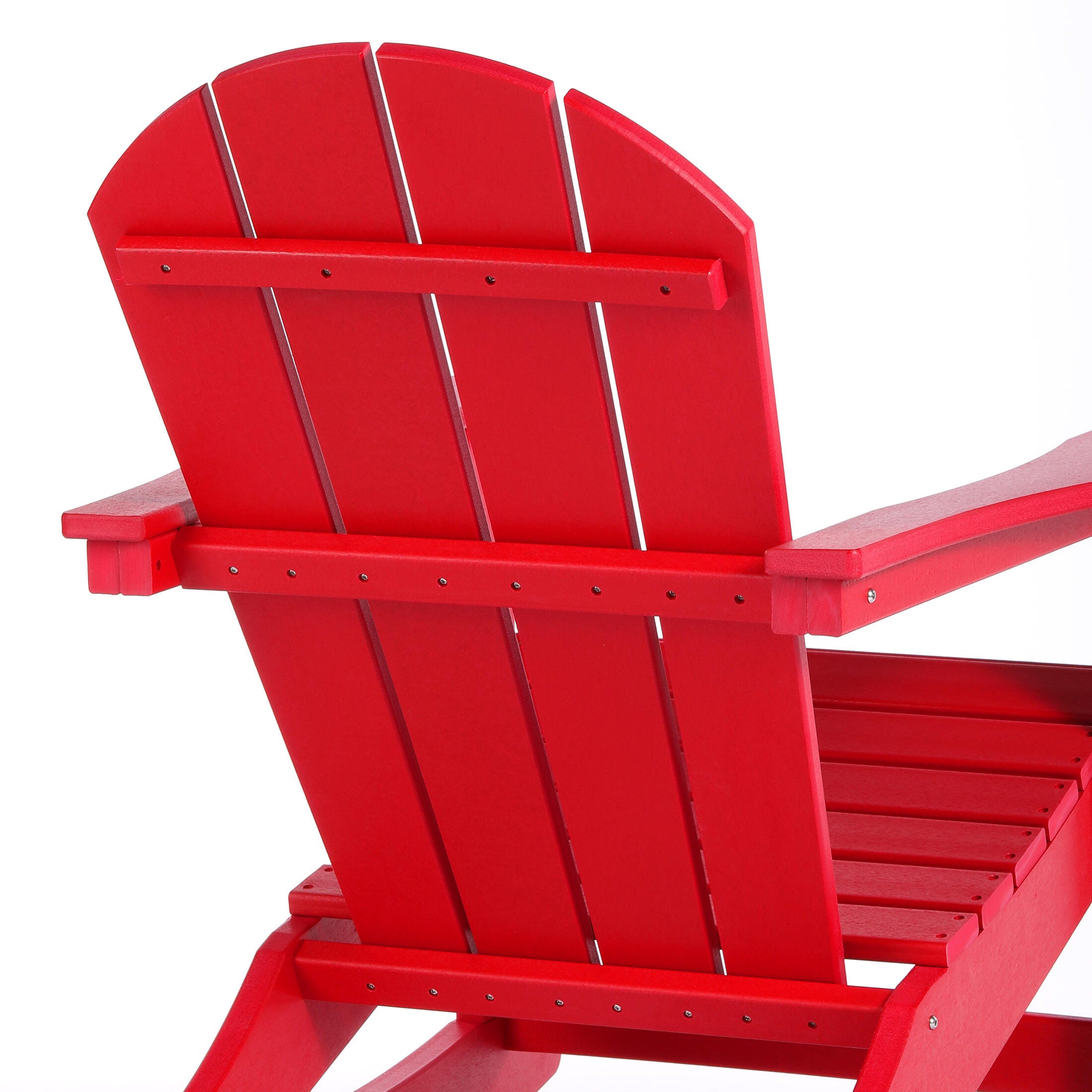 Venice Outdoor Adirondack Rocking Chair, Red, large
