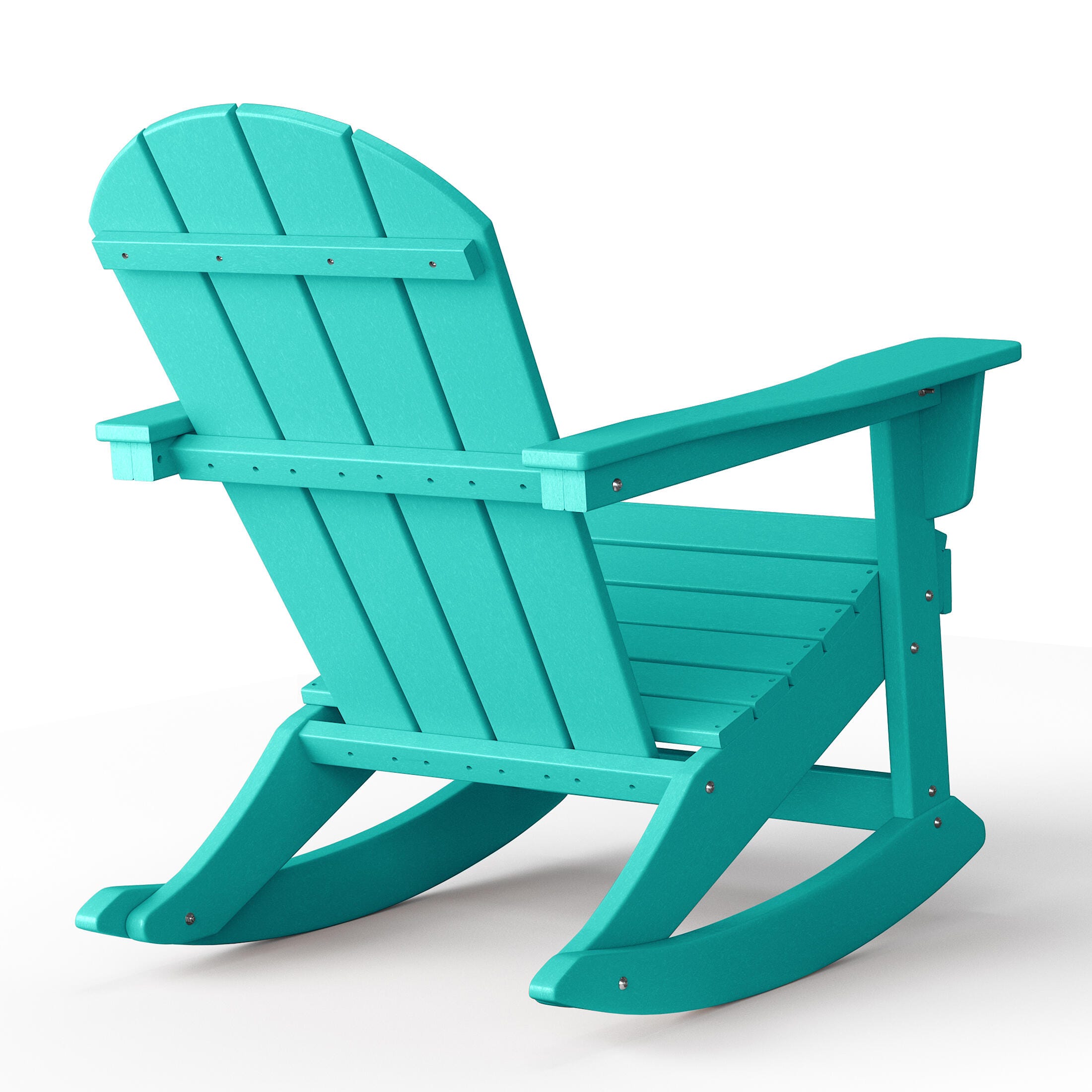 Venice Outdoor Adirondack Rocking Chair, Turquoise, large