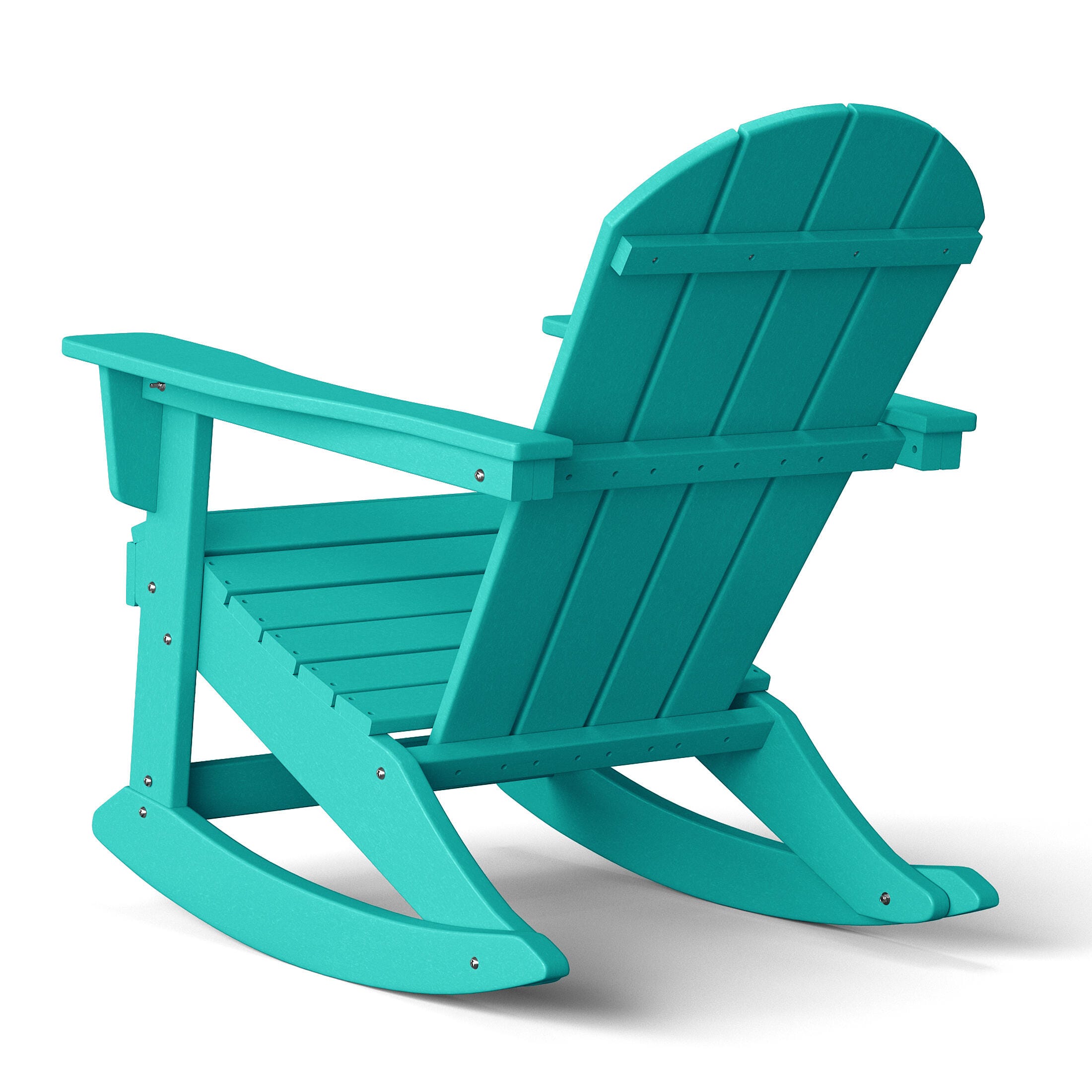 Venice Outdoor Adirondack Rocking Chair, Turquoise, large
