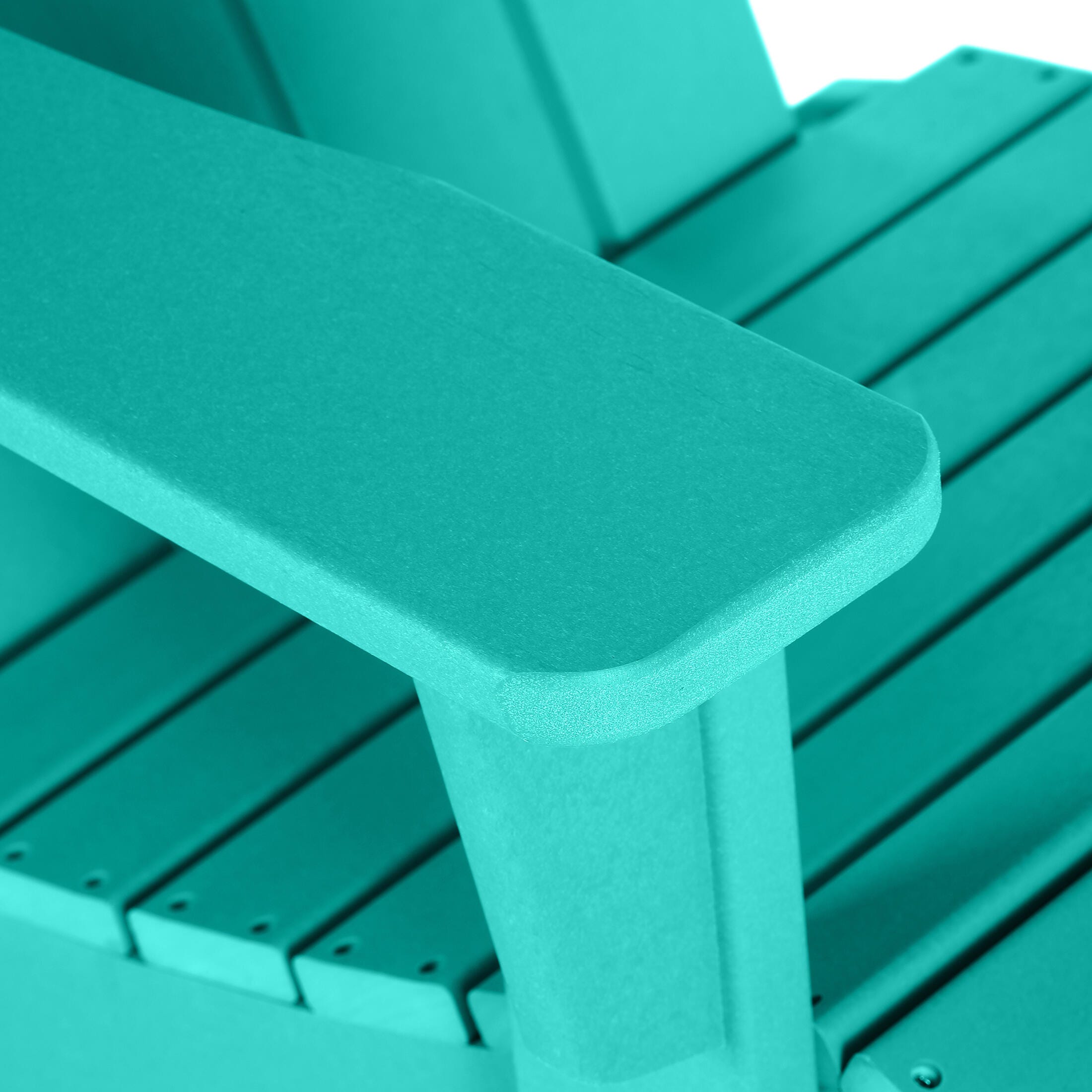Venice Outdoor Adirondack Rocking Chair, Turquoise, large