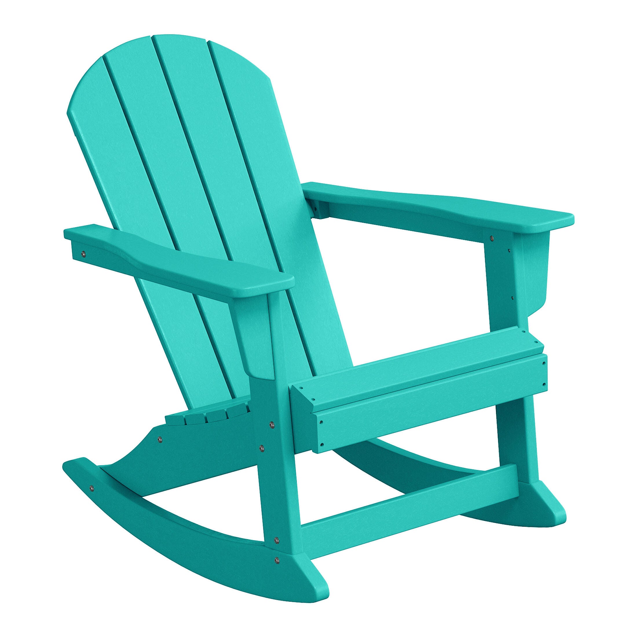 Venice Outdoor Adirondack Rocking Chair, Turquoise, large