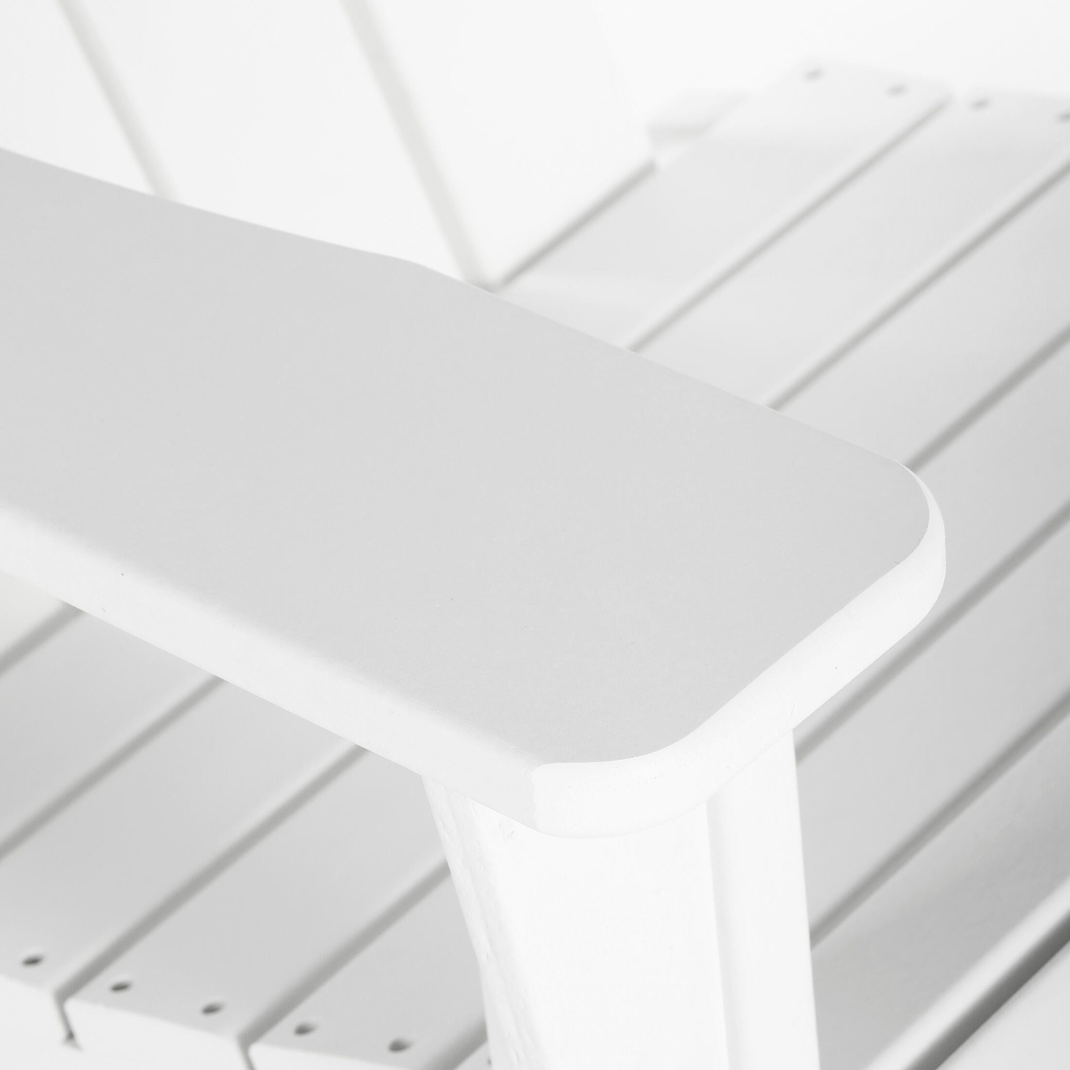 Venice Outdoor Adirondack Rocking Chair, White, large