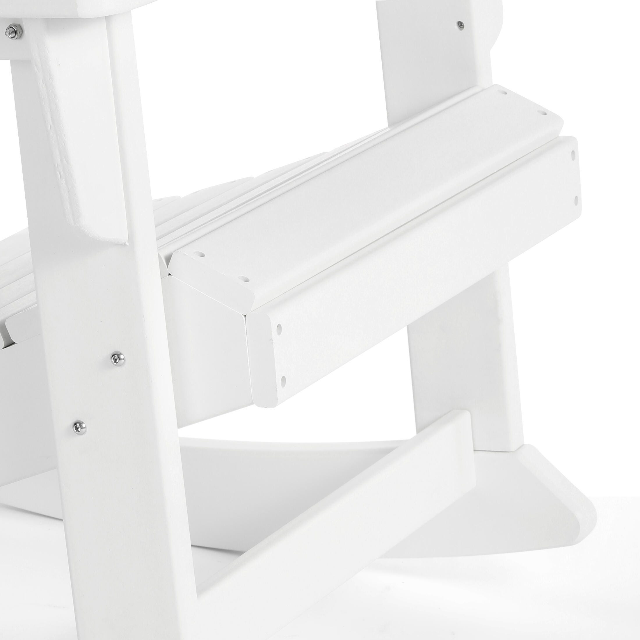 Venice Outdoor Adirondack Rocking Chair, White, large