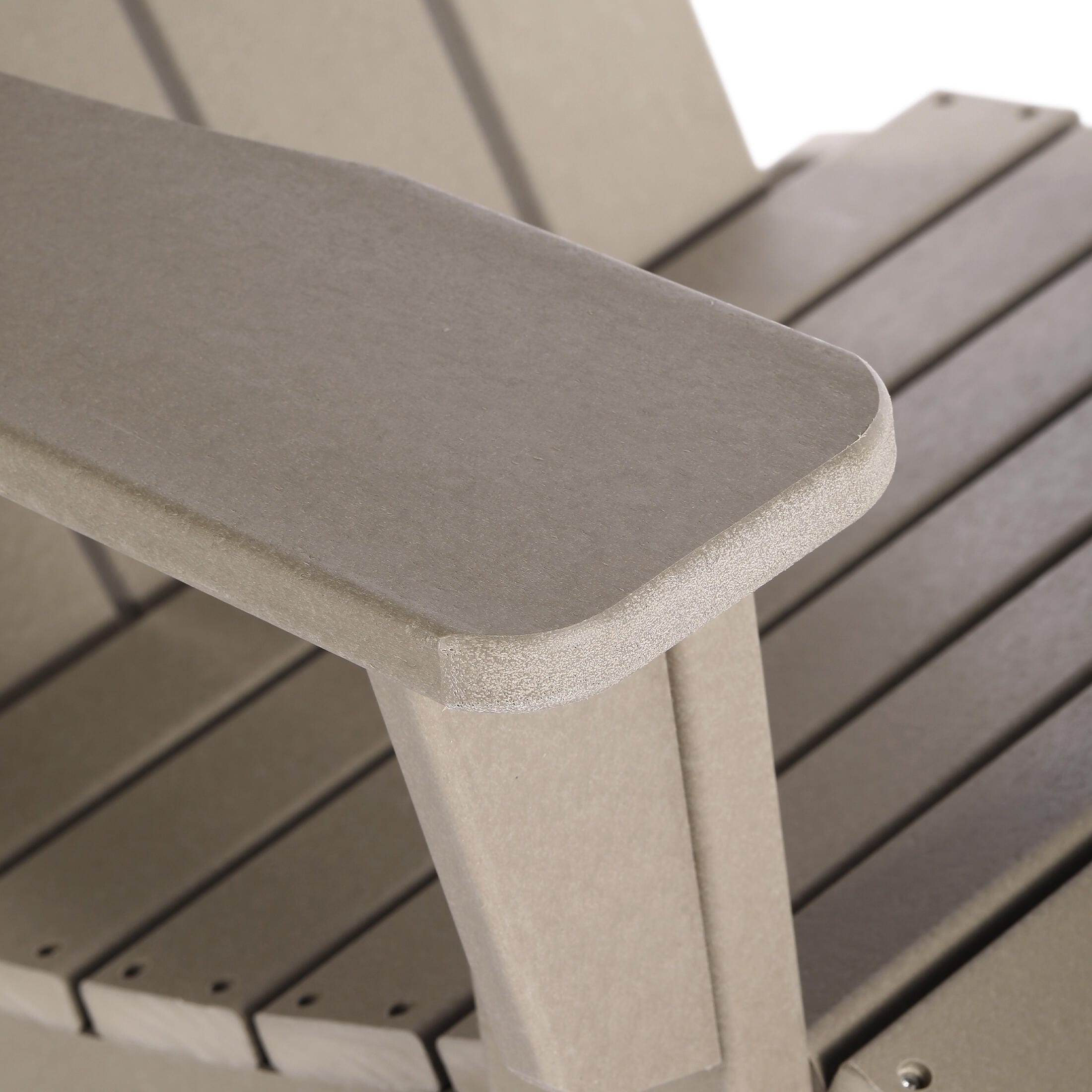 Venice Outdoor Adirondack Rocking Chair, Weathered Wood, large