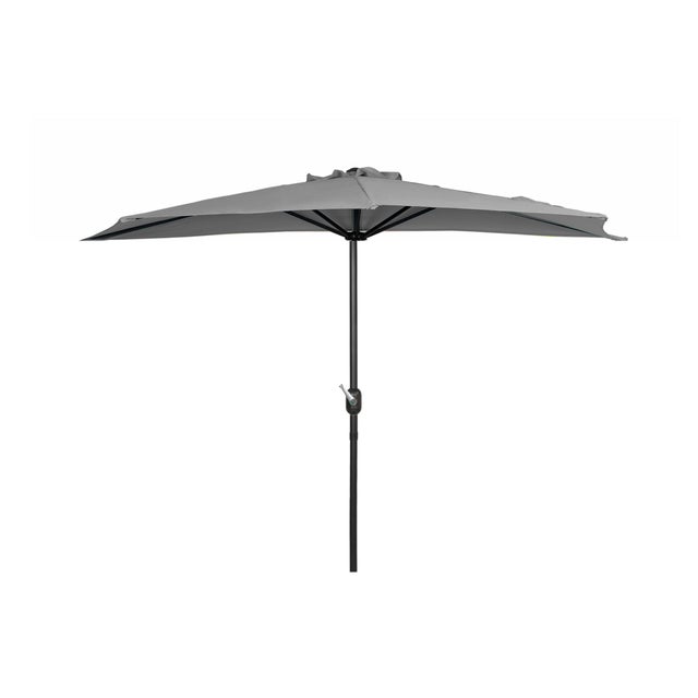 Abbott 9' Outdoor Half Round Crank and Tilt Patio Umbrella