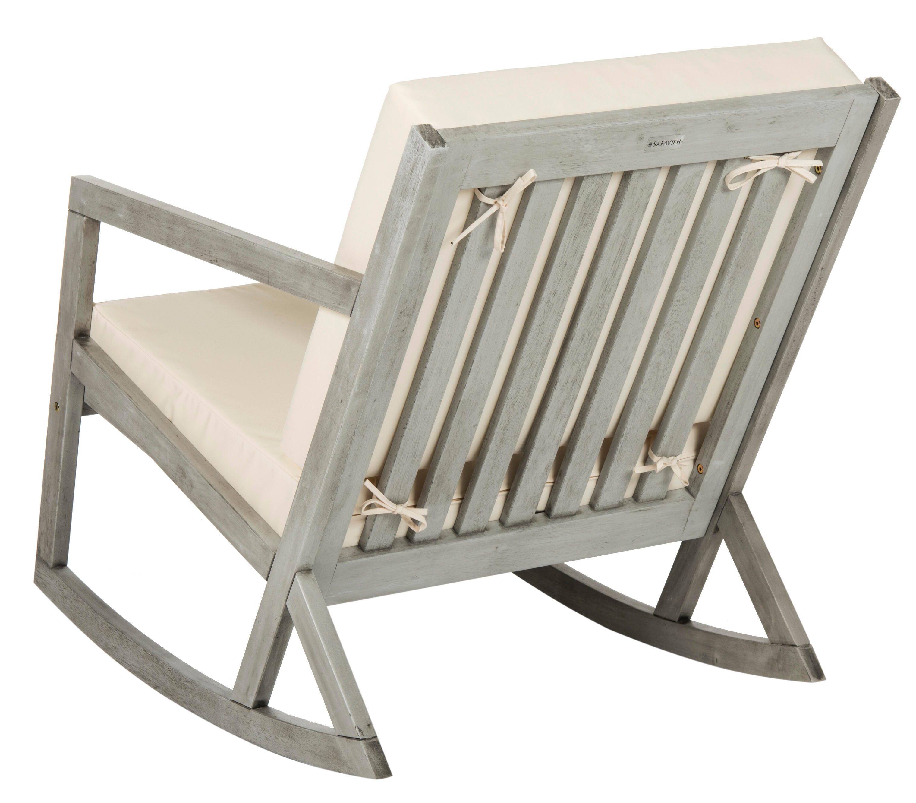 Safavieh Vernon Rocking Chair, Gray/Beige, large