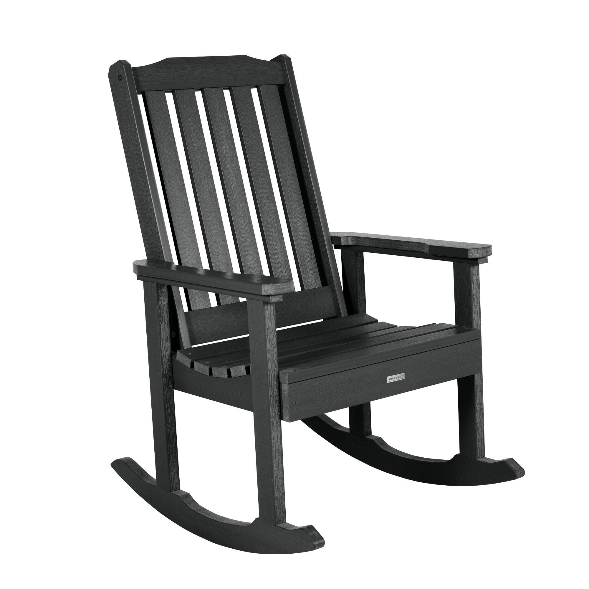 Highwood&reg; Lehigh Outdoor Rocking Chair, Black, large