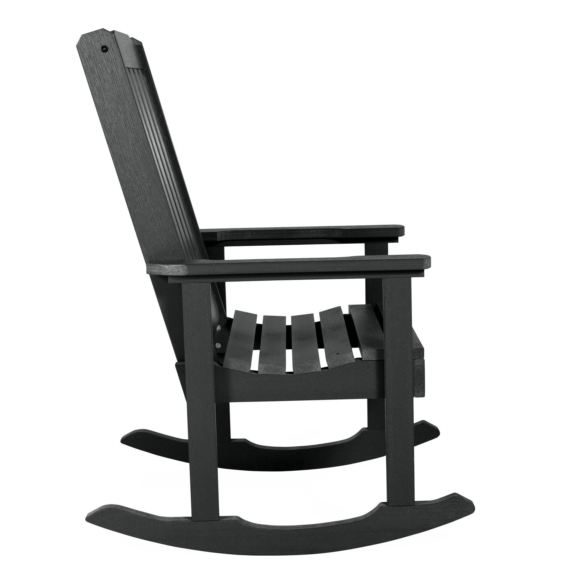 Highwood® Lehigh Outdoor Rocking Chair, Black, large