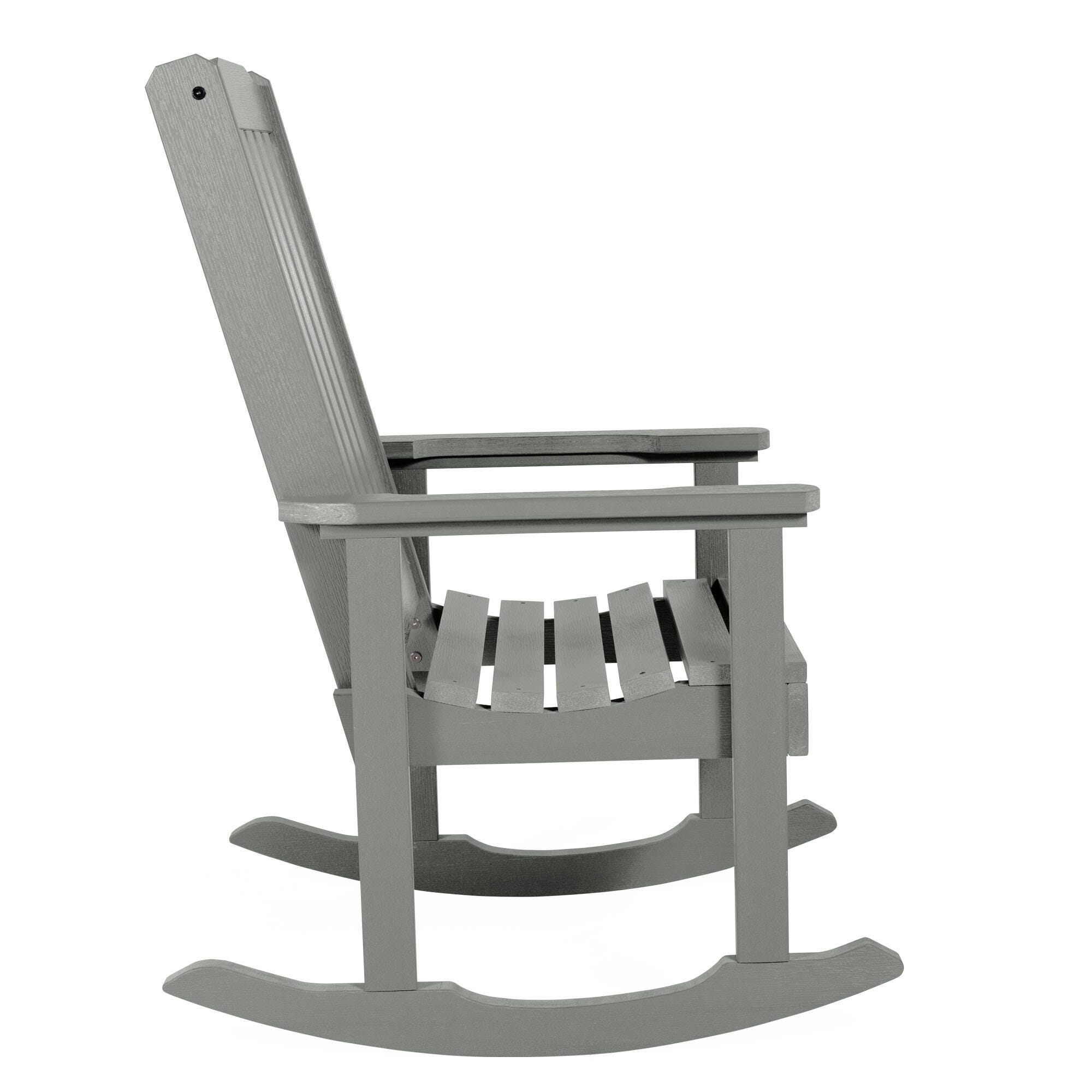 Highwood® Lehigh Outdoor Rocking Chair, Coastal Teak, large