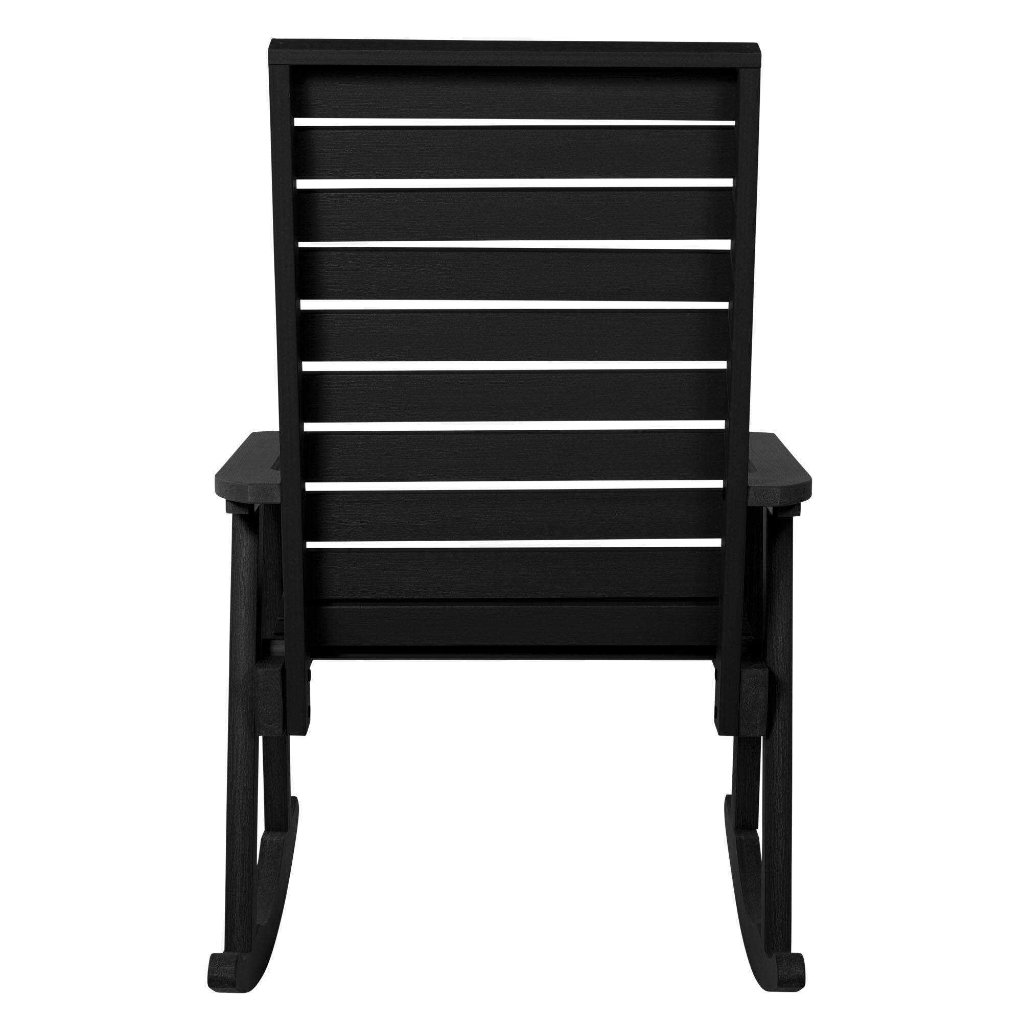 Highwood® Weatherly Outdoor Rocking Chair, Black, large