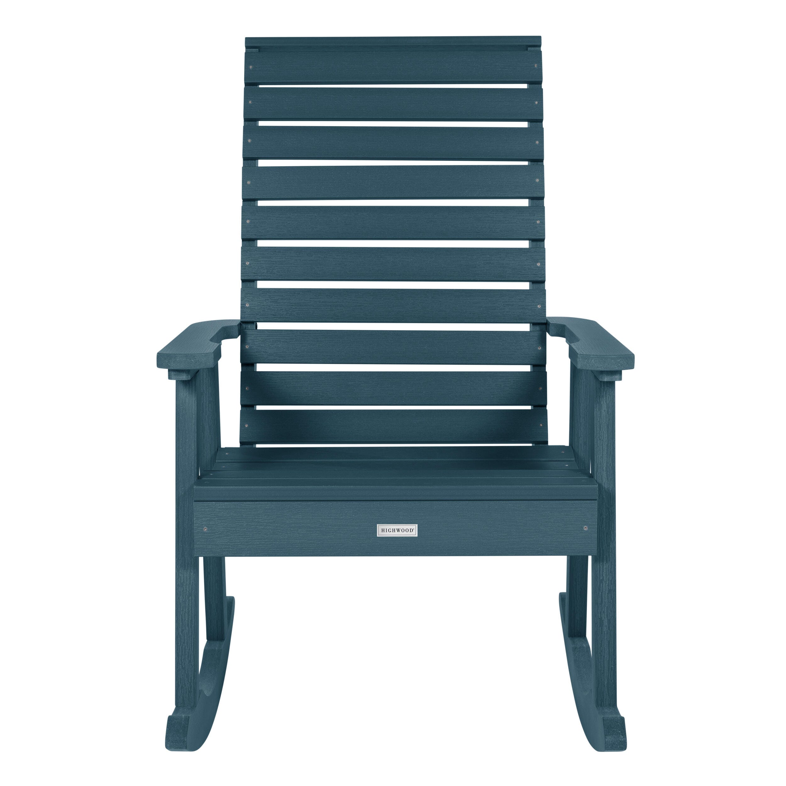 Highwood® Weatherly Outdoor Rocking Chair, Nantucket Blue, large