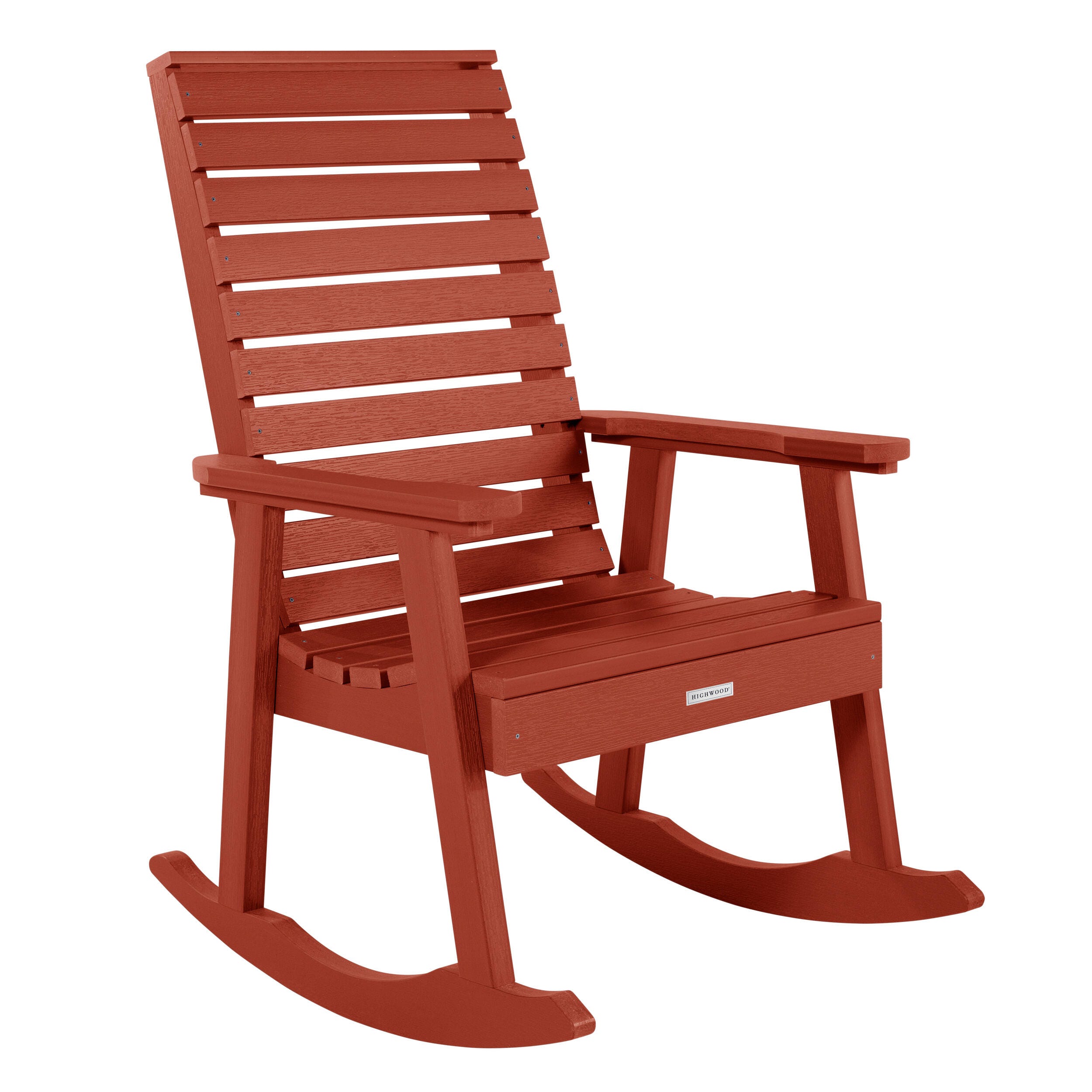 Highwood&reg; Weatherly Outdoor Rocking Chair, Rustic Red, large