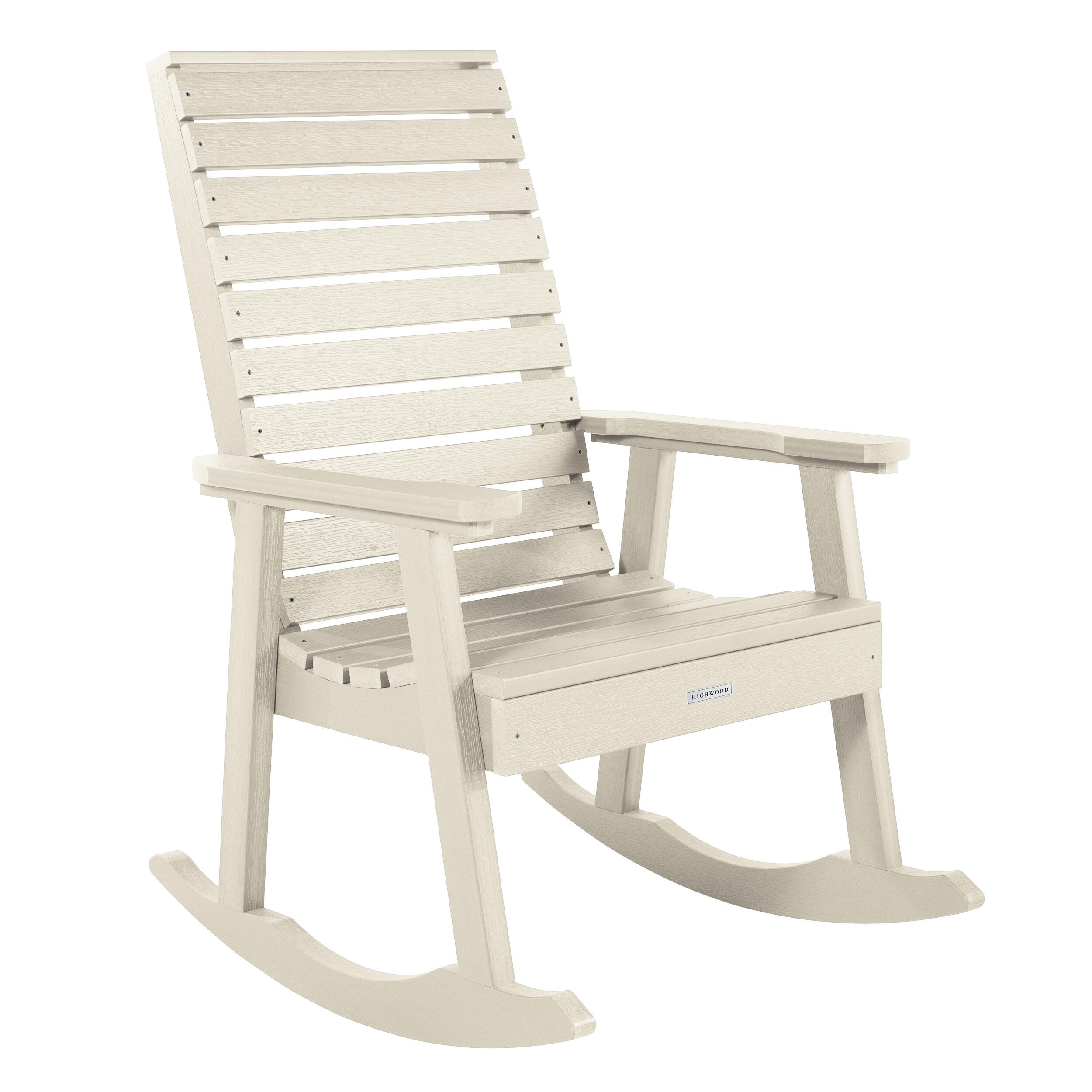 Highwood&reg; Weatherly Outdoor Rocking Chair, Whitewash, large
