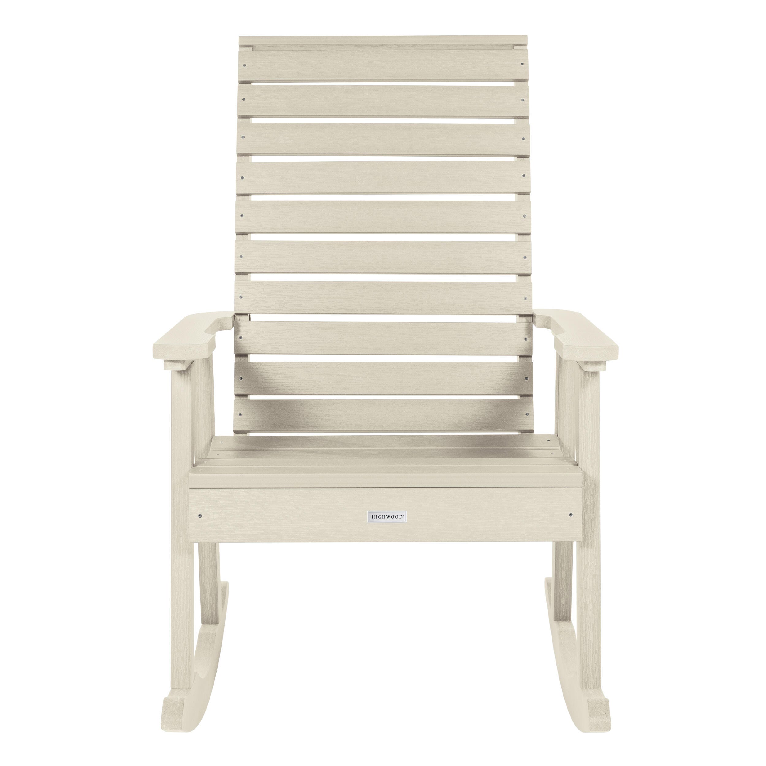 Highwood® Weatherly Outdoor Rocking Chair, Whitewash, large