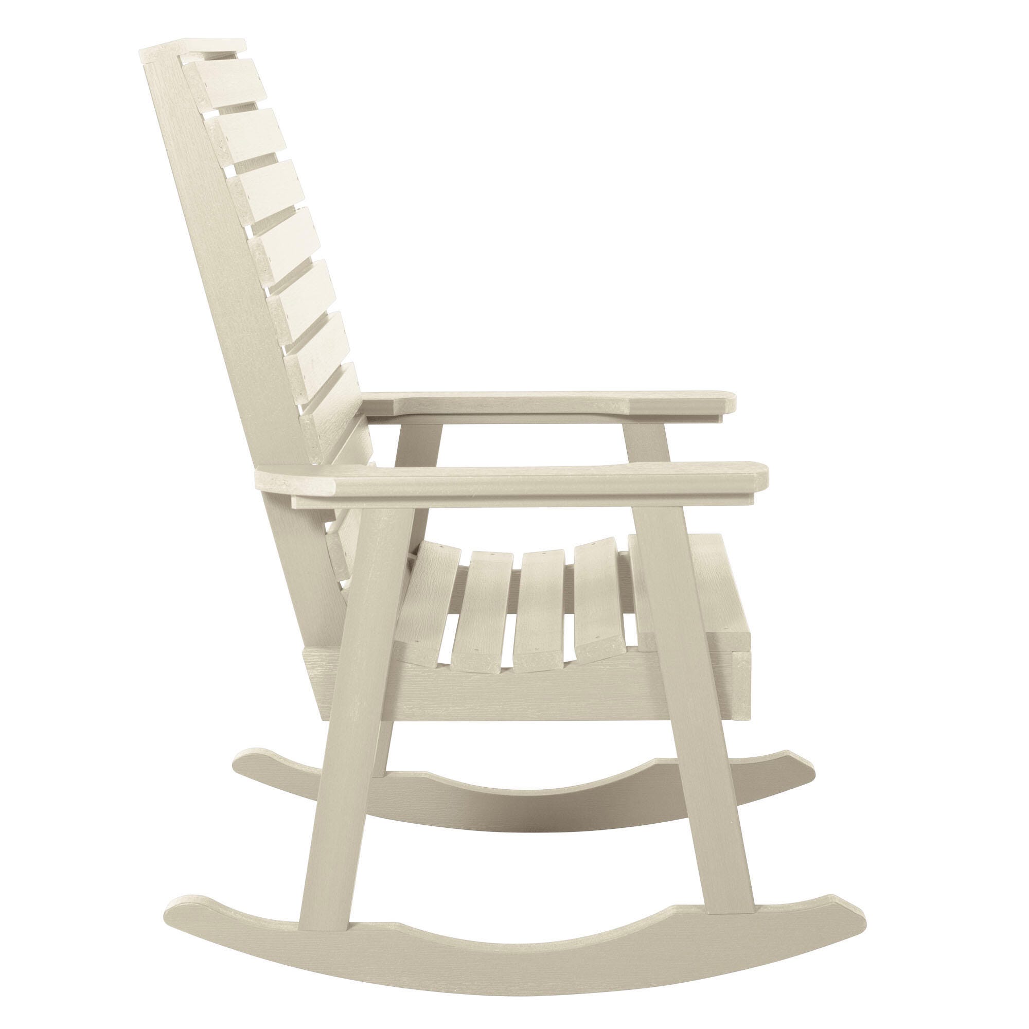 Highwood® Weatherly Outdoor Rocking Chair, Whitewash, large
