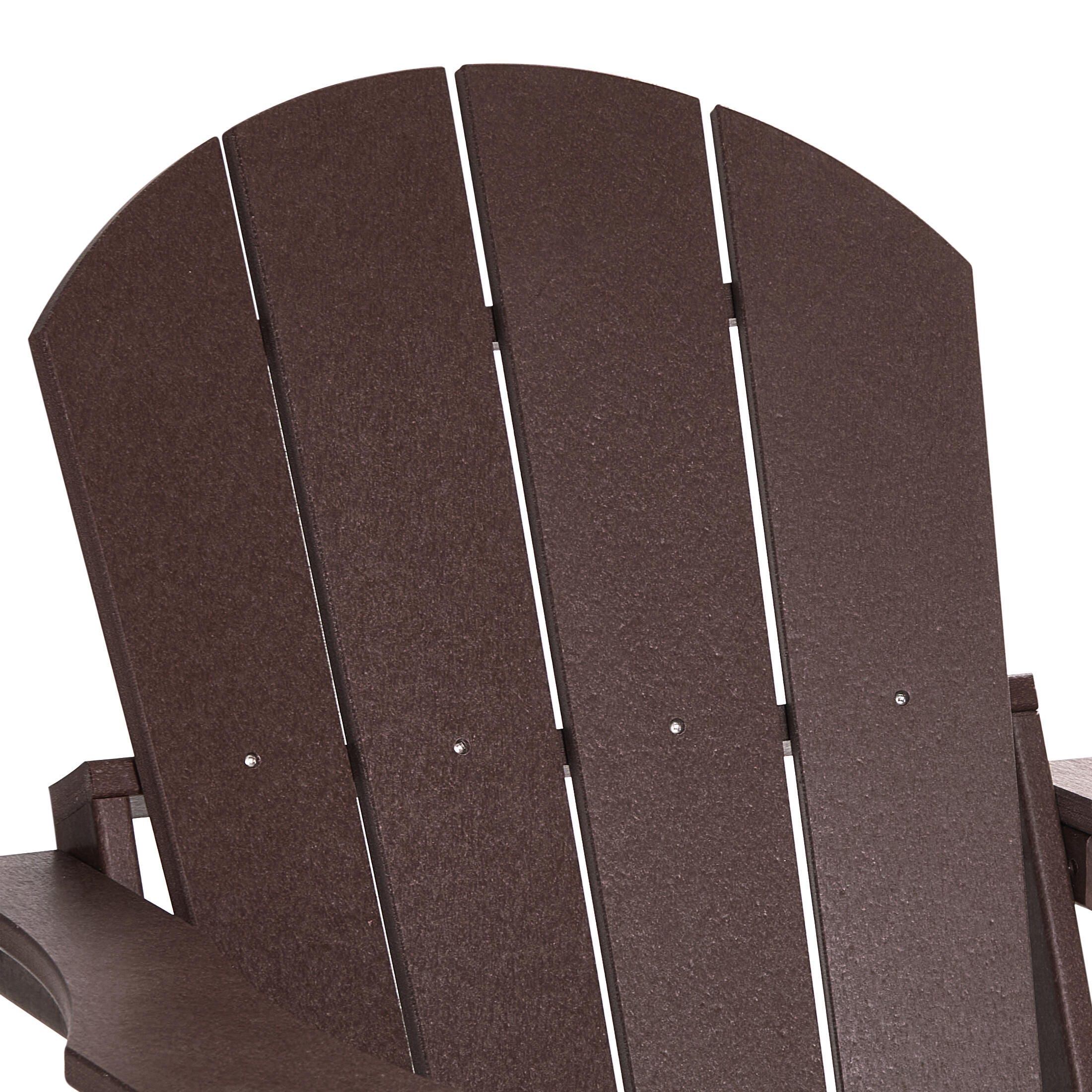 Westin Outdoor Newport Folding Poly Adirondack Chair (set Of 2), Dark Brown, large