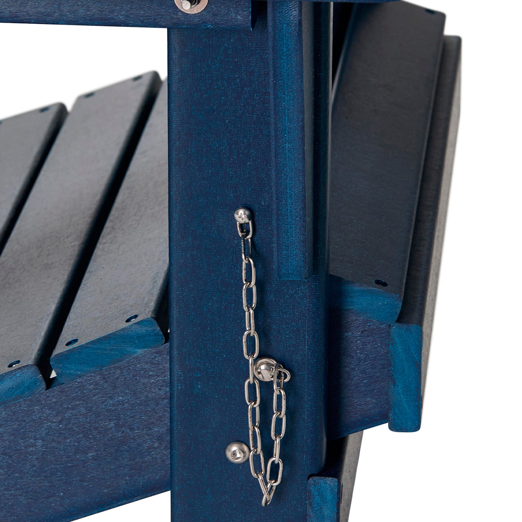 Westin Outdoor Newport Folding Poly Adirondack Chair (set Of 2), Navy Blue, large