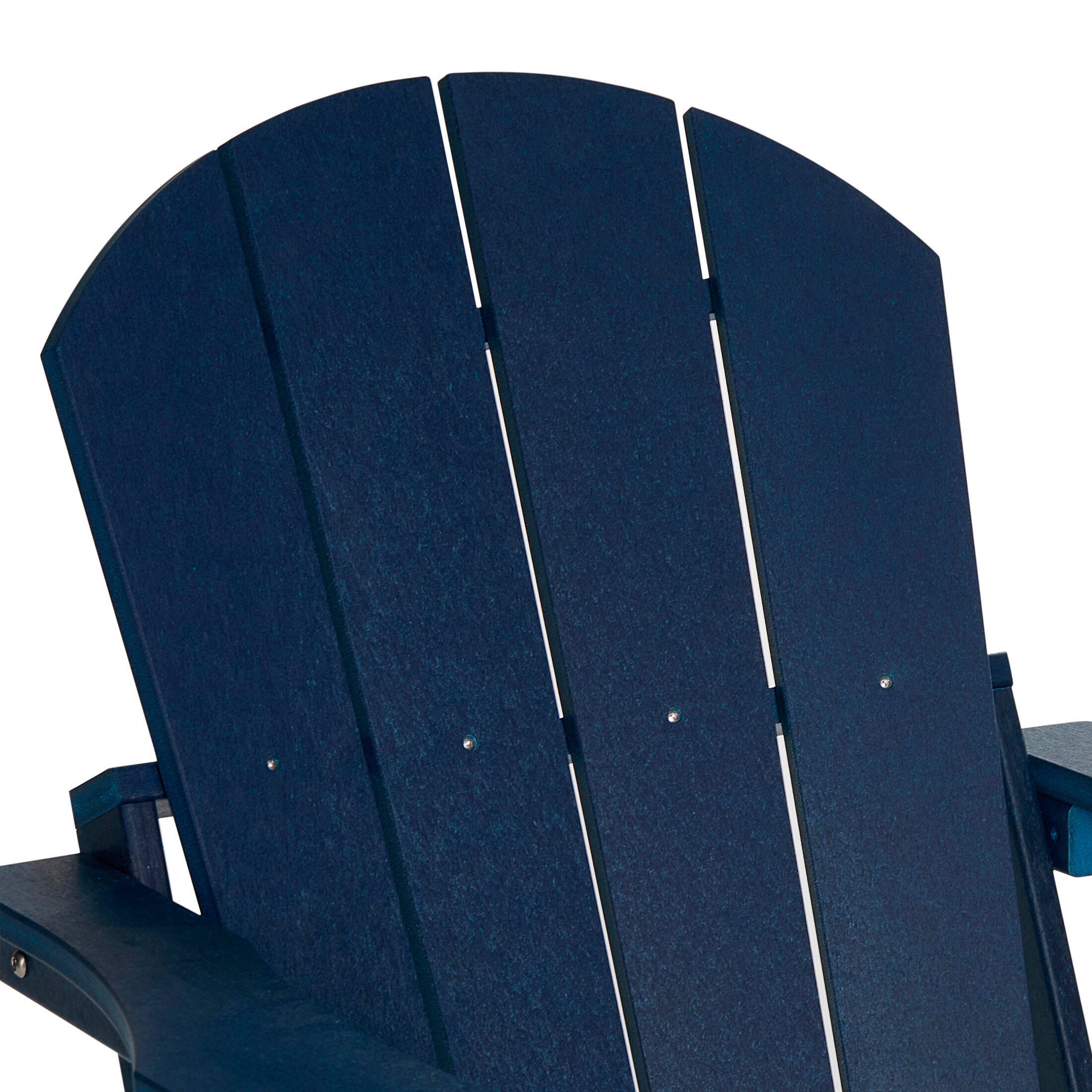 Westin Outdoor Newport Folding Poly Adirondack Chair (set Of 2), Navy Blue, large