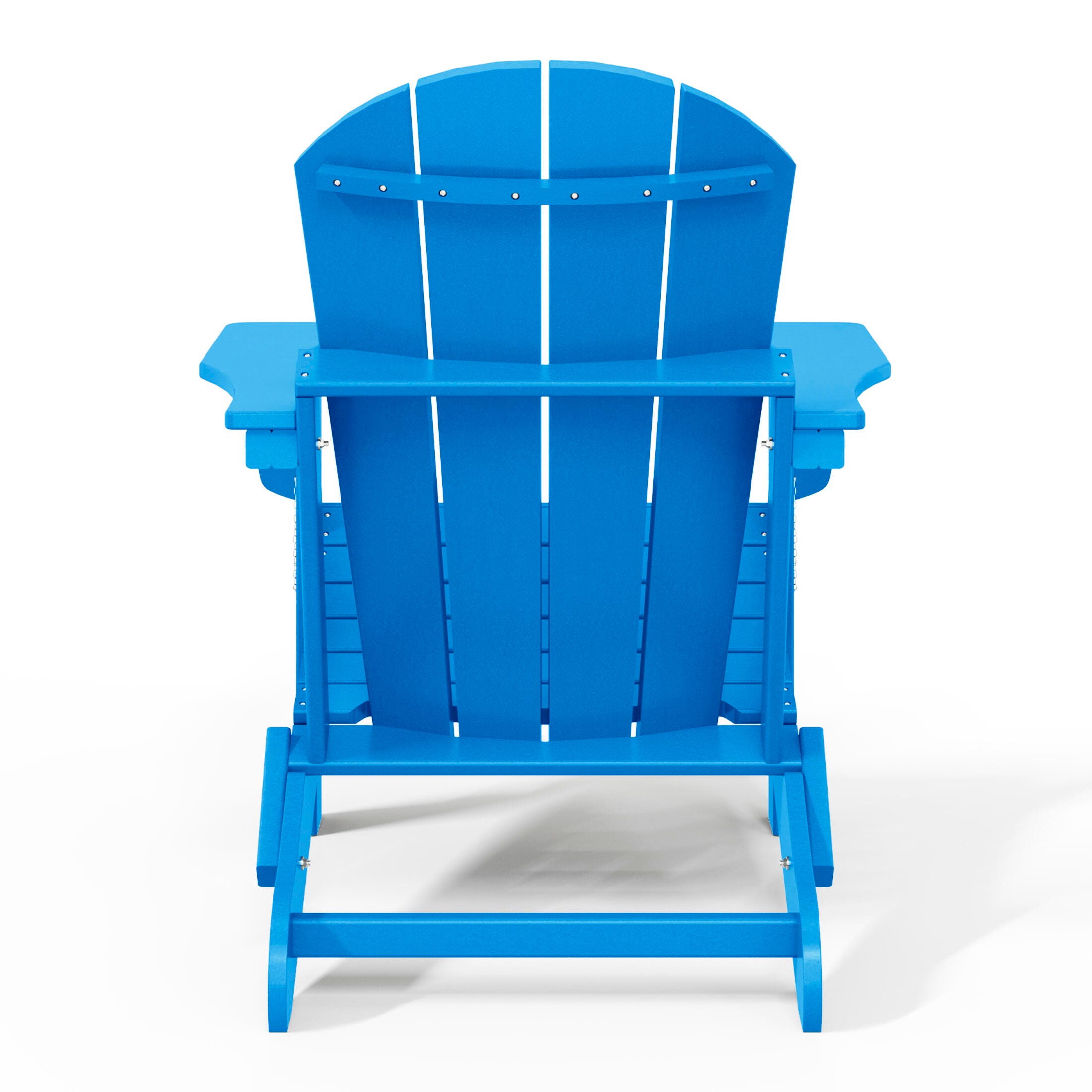 Westin Outdoor Newport Folding Poly Adirondack Chair (set Of 2), Pacific Blue, large