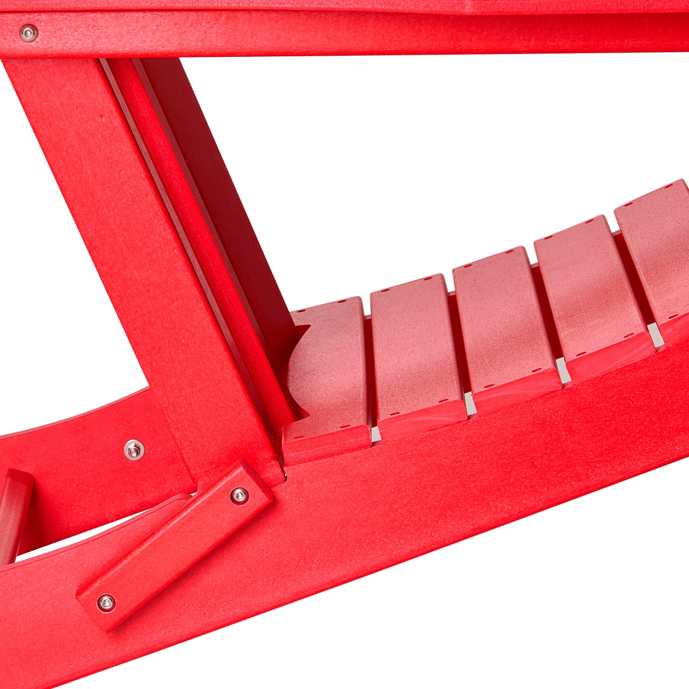Westin Outdoor Newport Folding Poly Adirondack Chair (set Of 2), Red, large