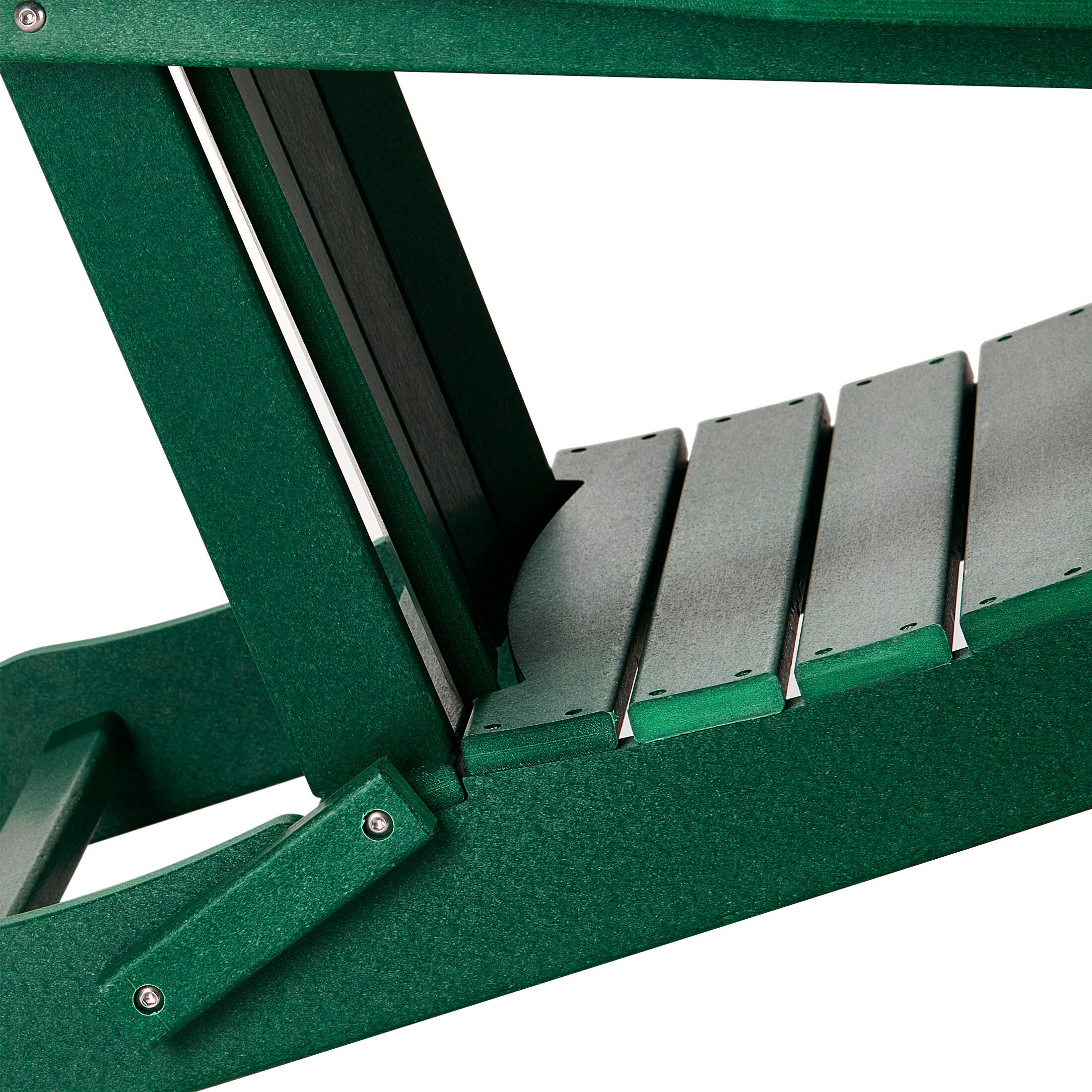Westin Outdoor Newport Folding Poly Adirondack Chair (set Of 2), Dark Green, large