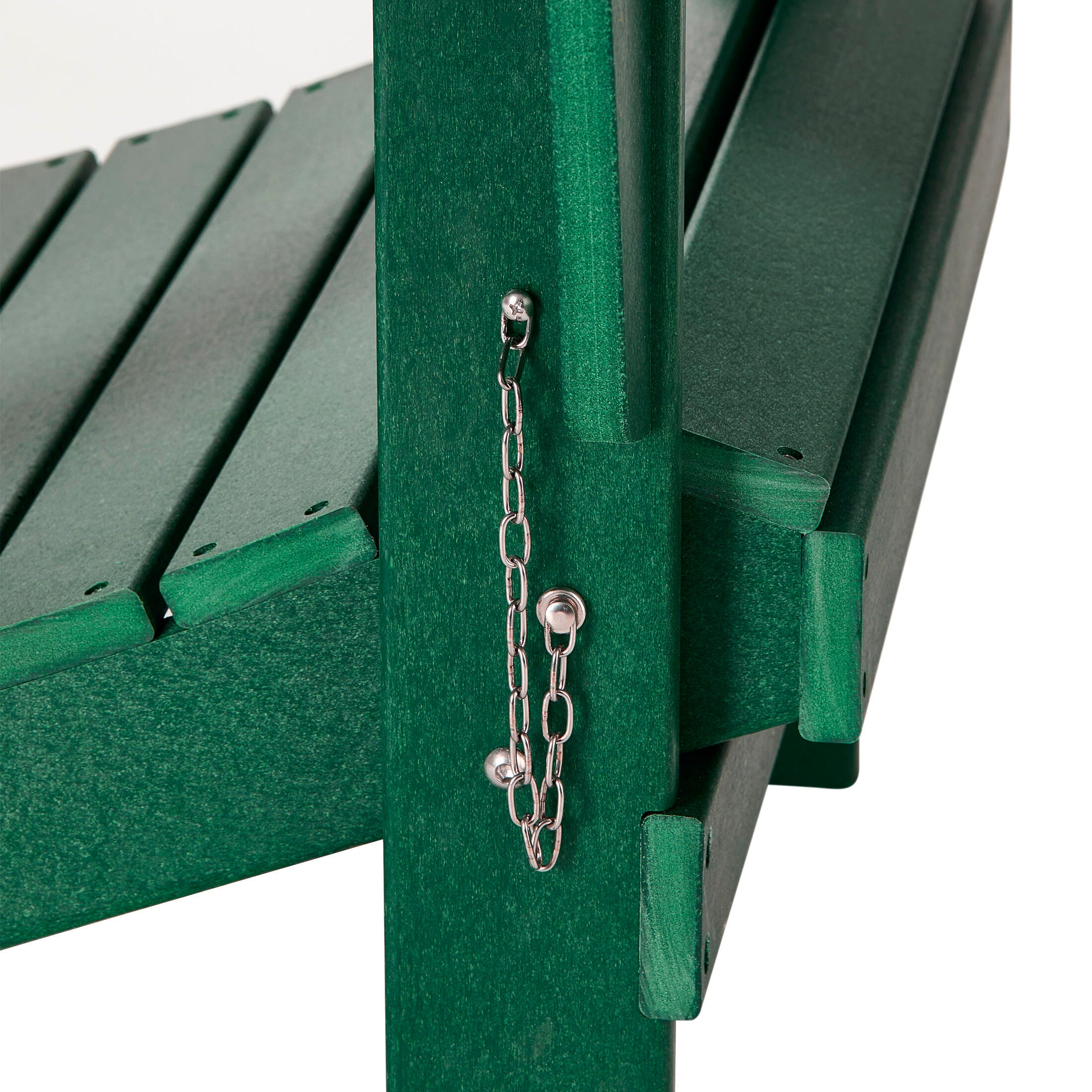 Westin Outdoor Newport Folding Poly Adirondack Chair (set Of 2), Dark Green, large