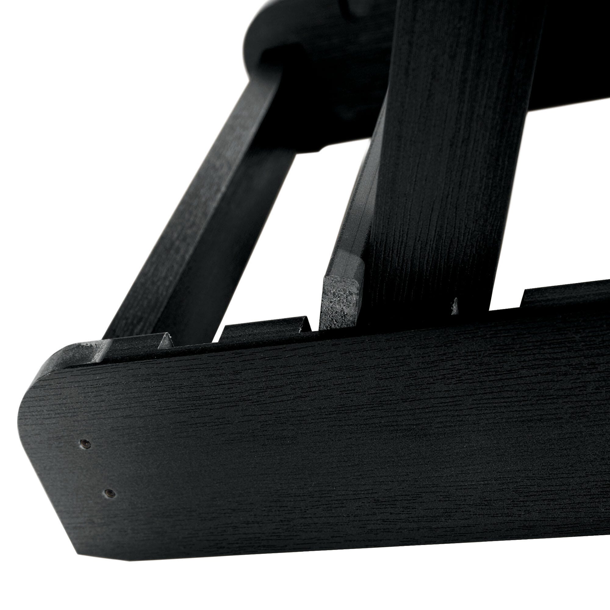 Highwood® Hamilton Outdoor Folding and Reclining Adirondack Chair, Black, large
