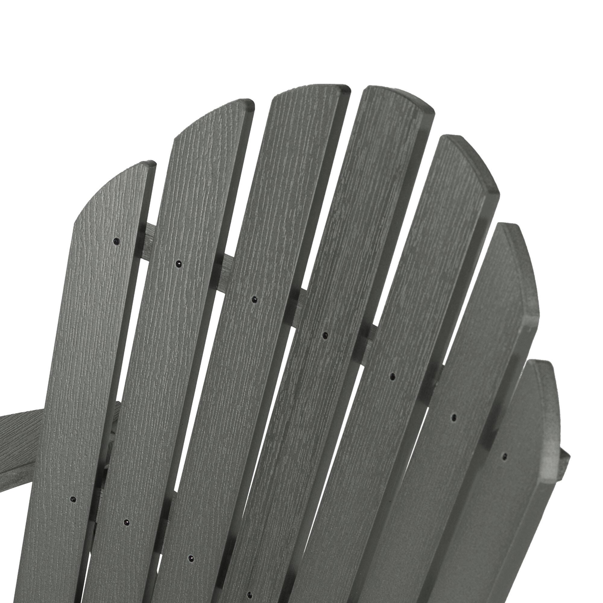 Highwood® Hamilton Outdoor Folding and Reclining Adirondack Chair, Coastal Teak, large