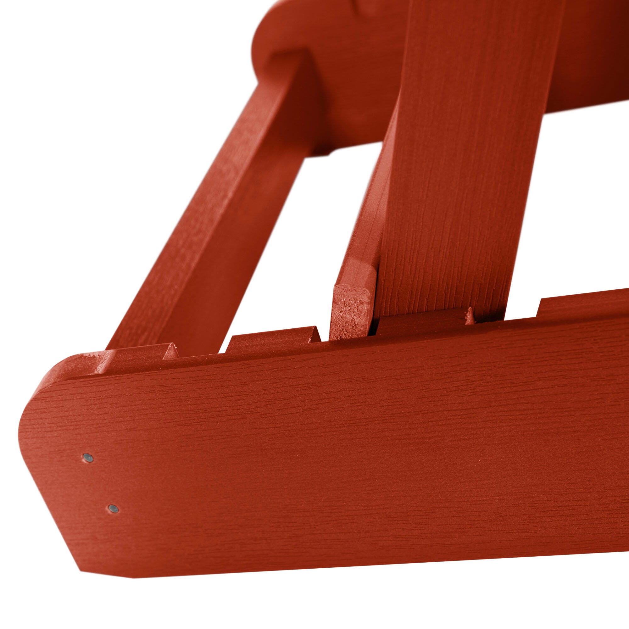 Highwood® Hamilton Outdoor Folding and Reclining Adirondack Chair, Rustic Red, large