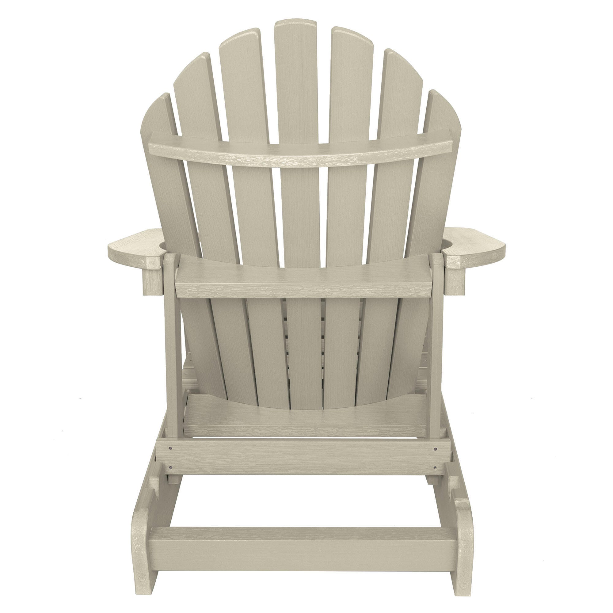 Highwood® Hamilton Outdoor Folding and Reclining Adirondack Chair, Whitewash, large