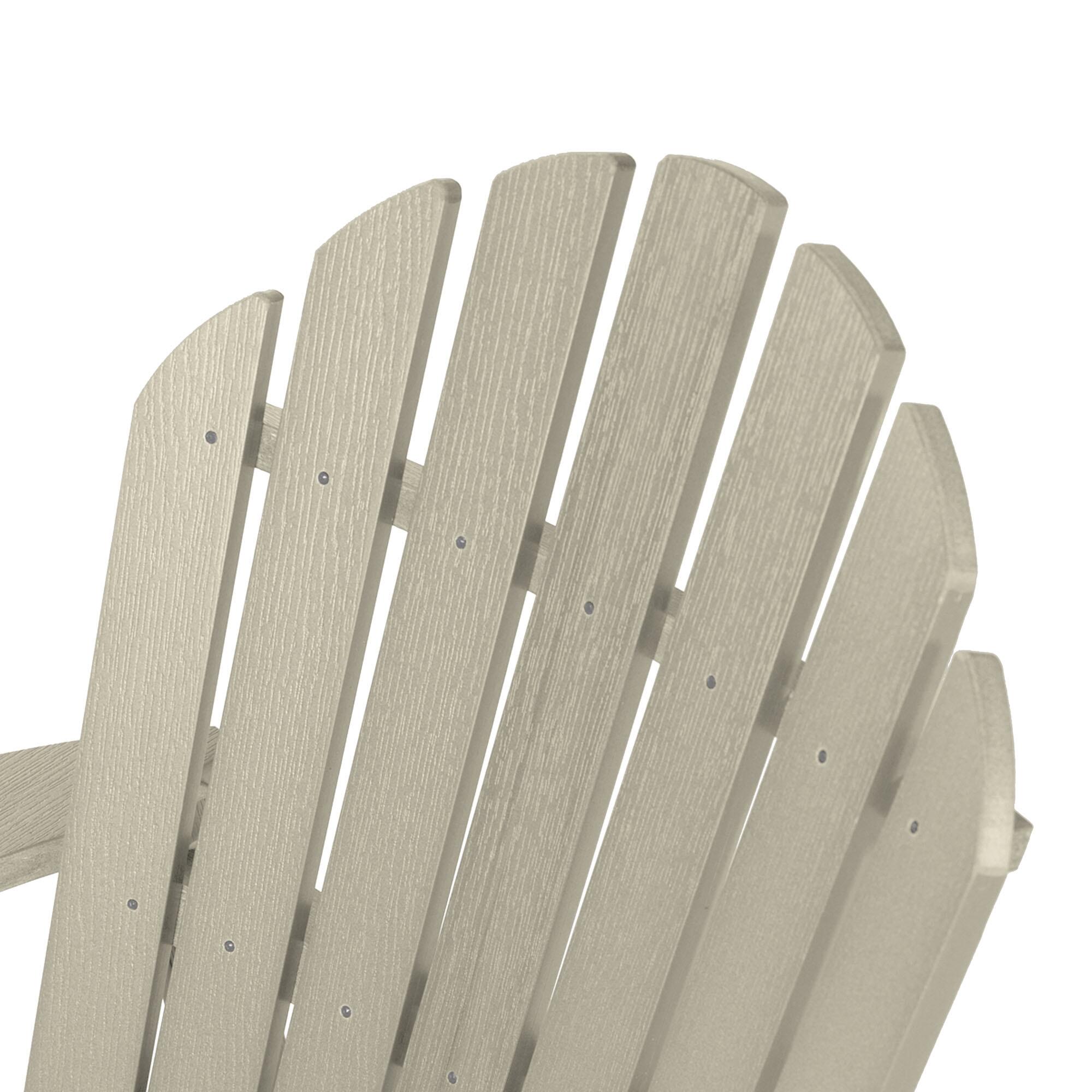 Highwood® Hamilton Outdoor Folding and Reclining Adirondack Chair, Whitewash, large