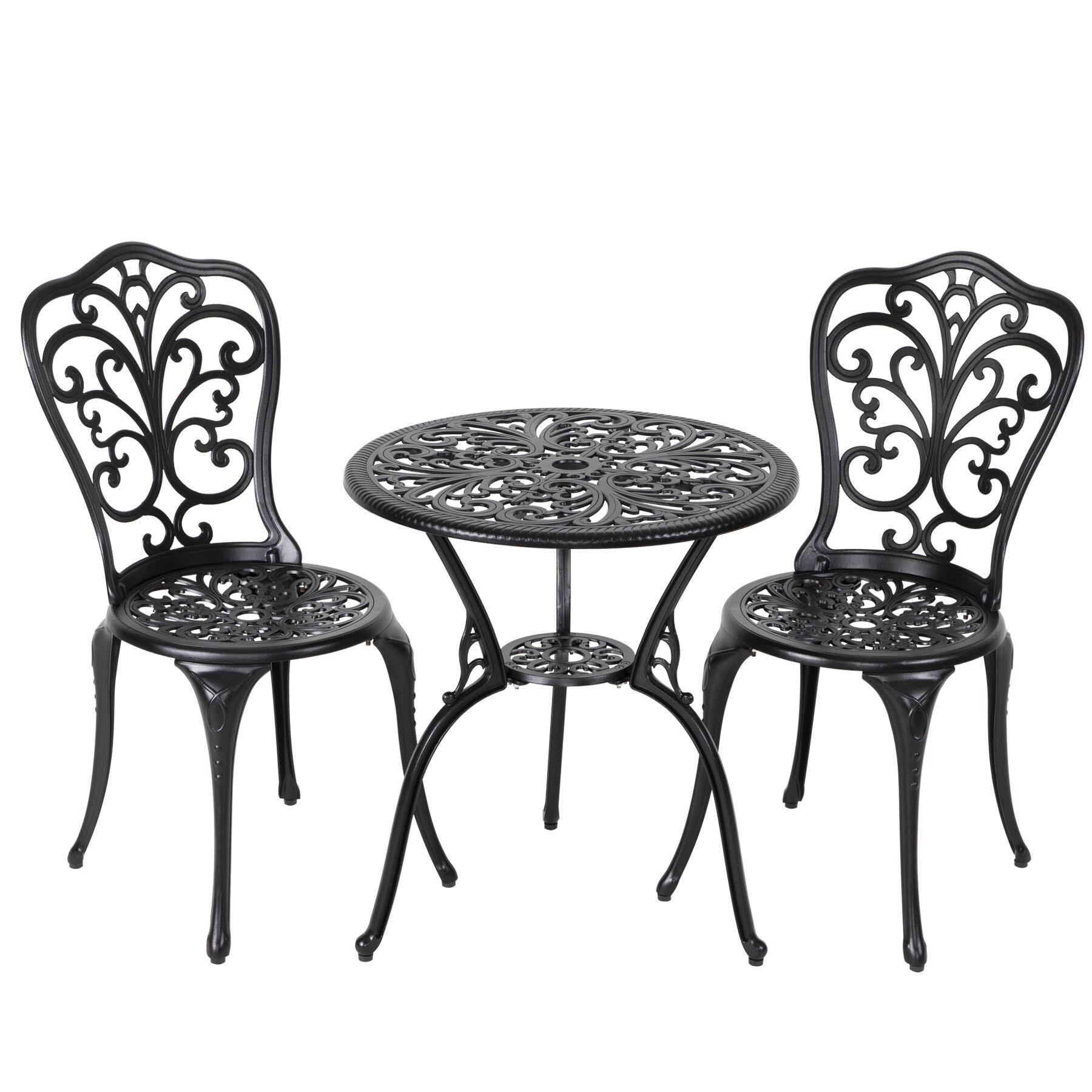 Nuu Garden Outdoor Bistro Table and 2 Chairs, , large
