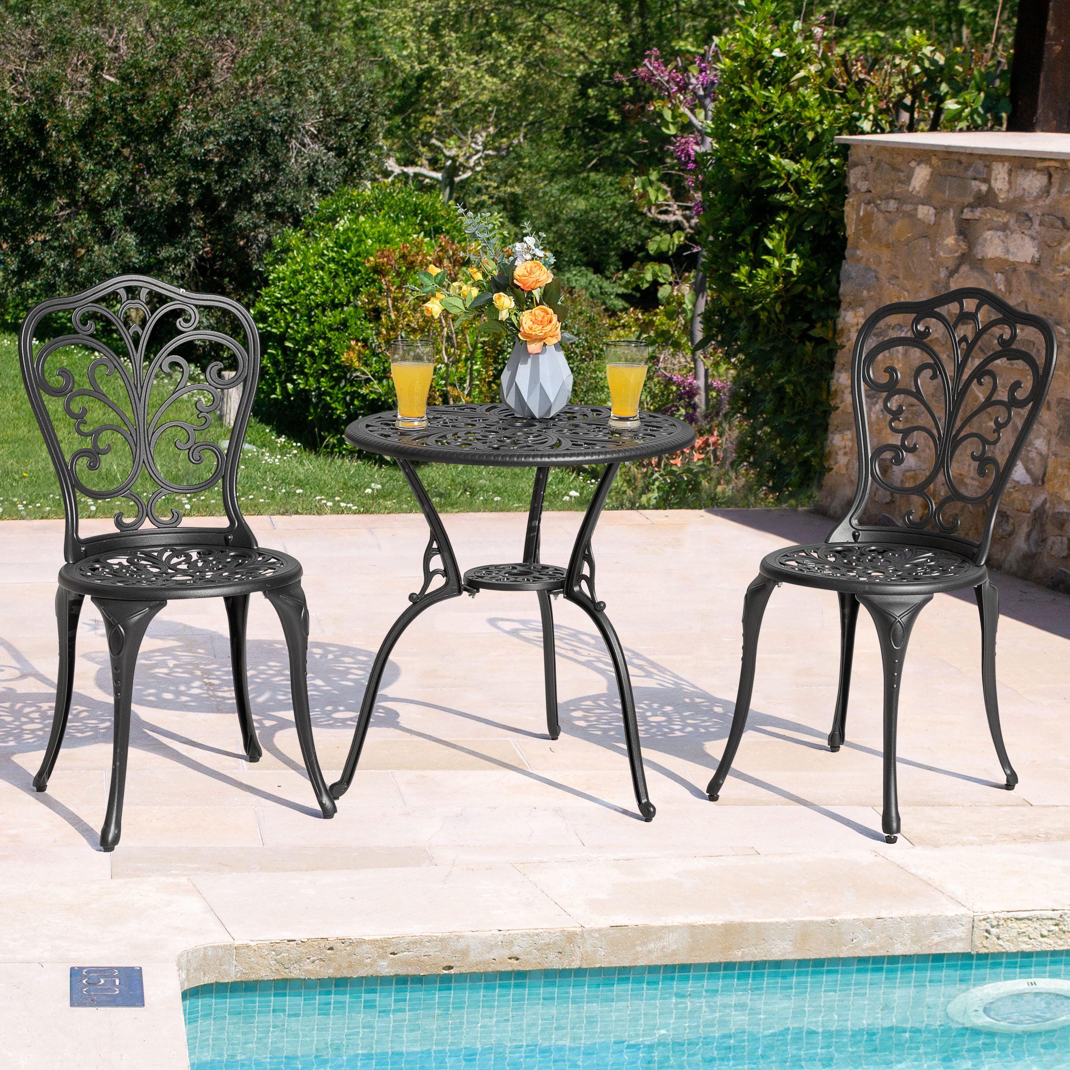 Nuu Garden 3-Piece Outdoor Bistro Set | Ashley