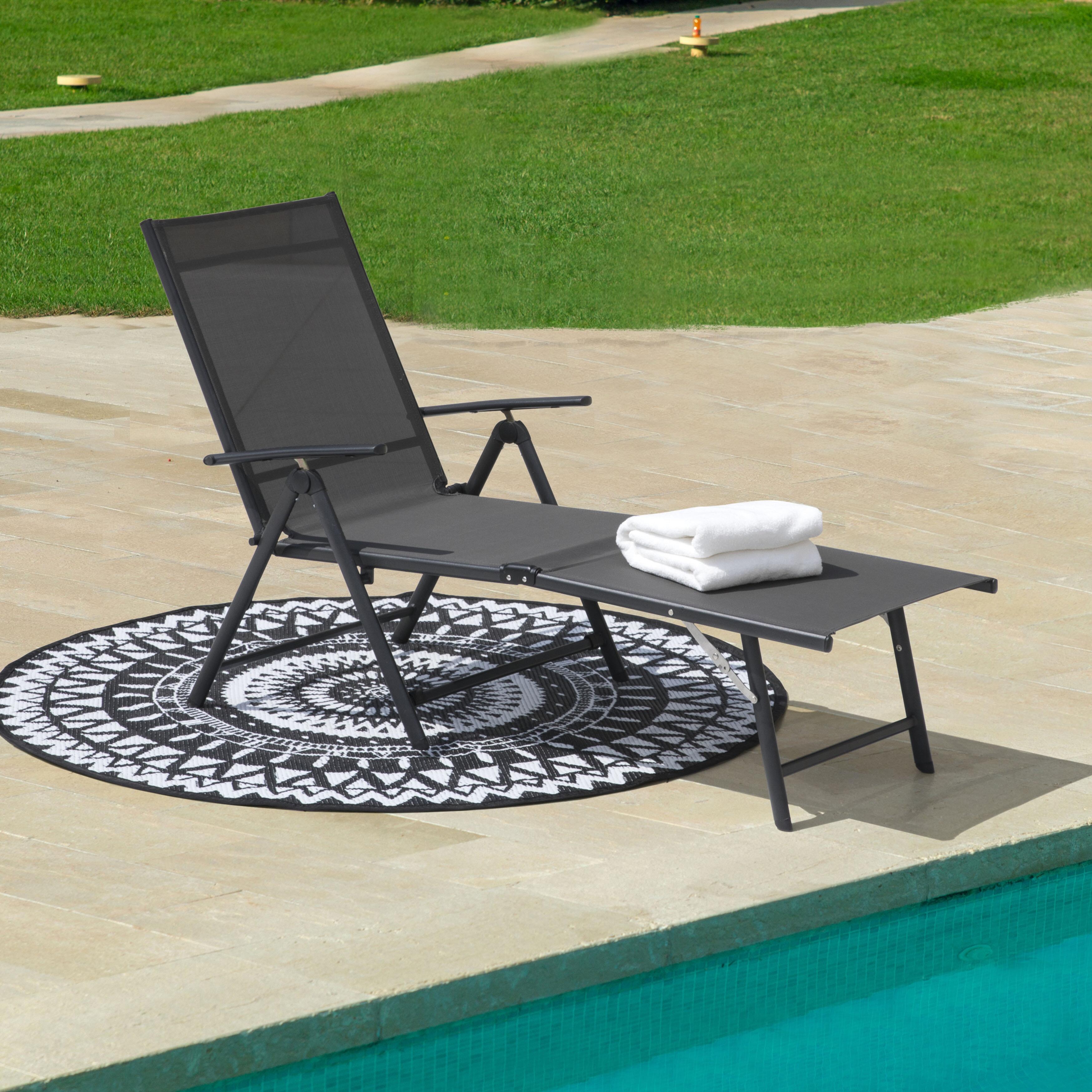 Nuu Garden Outdoor Reclining Chaise Lounge Chair, , large