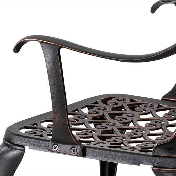 Nuu Garden Outdoor Bistro Table and 2 Chairs, , large