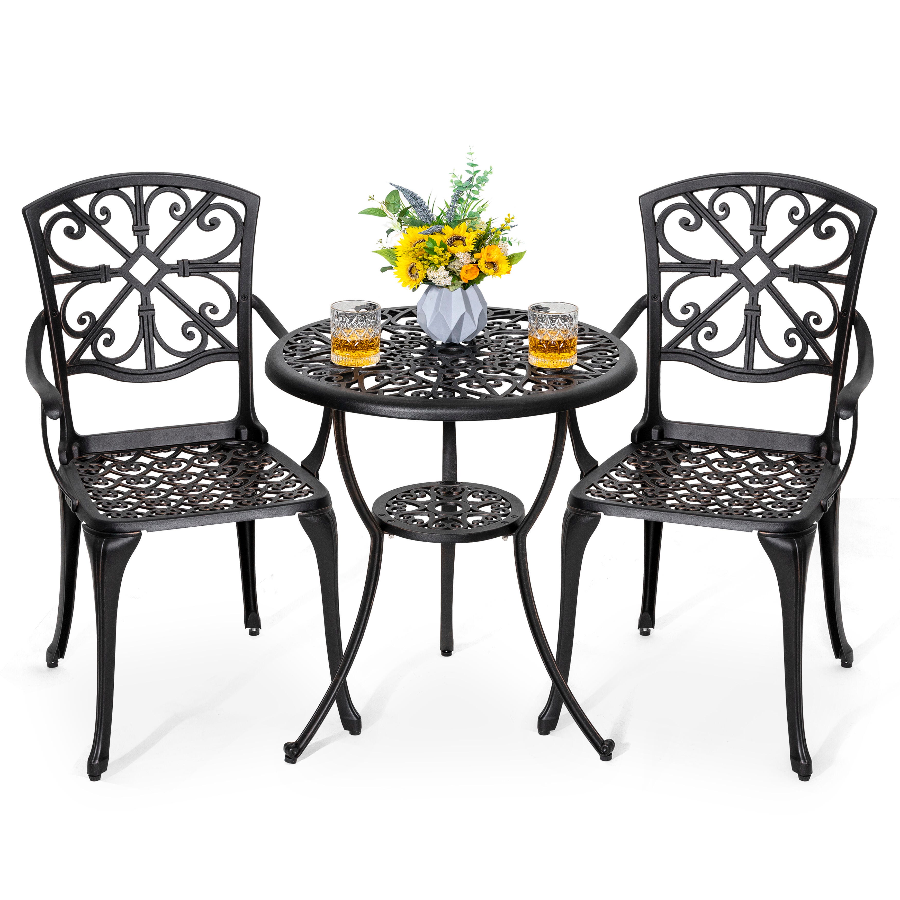 Nuu Garden 3-Piece Outdoor Bistro Set