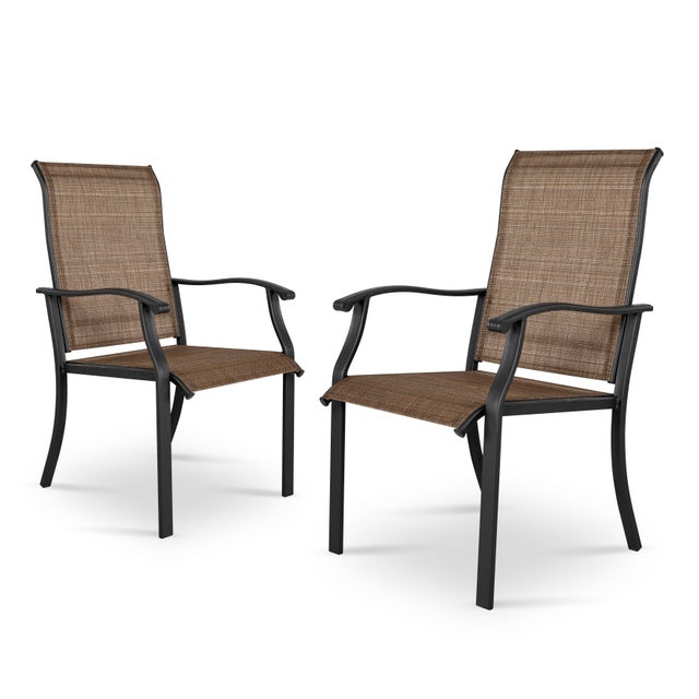 Nuu Garden Outdoor Textilene Dining Chair (Set of 2)