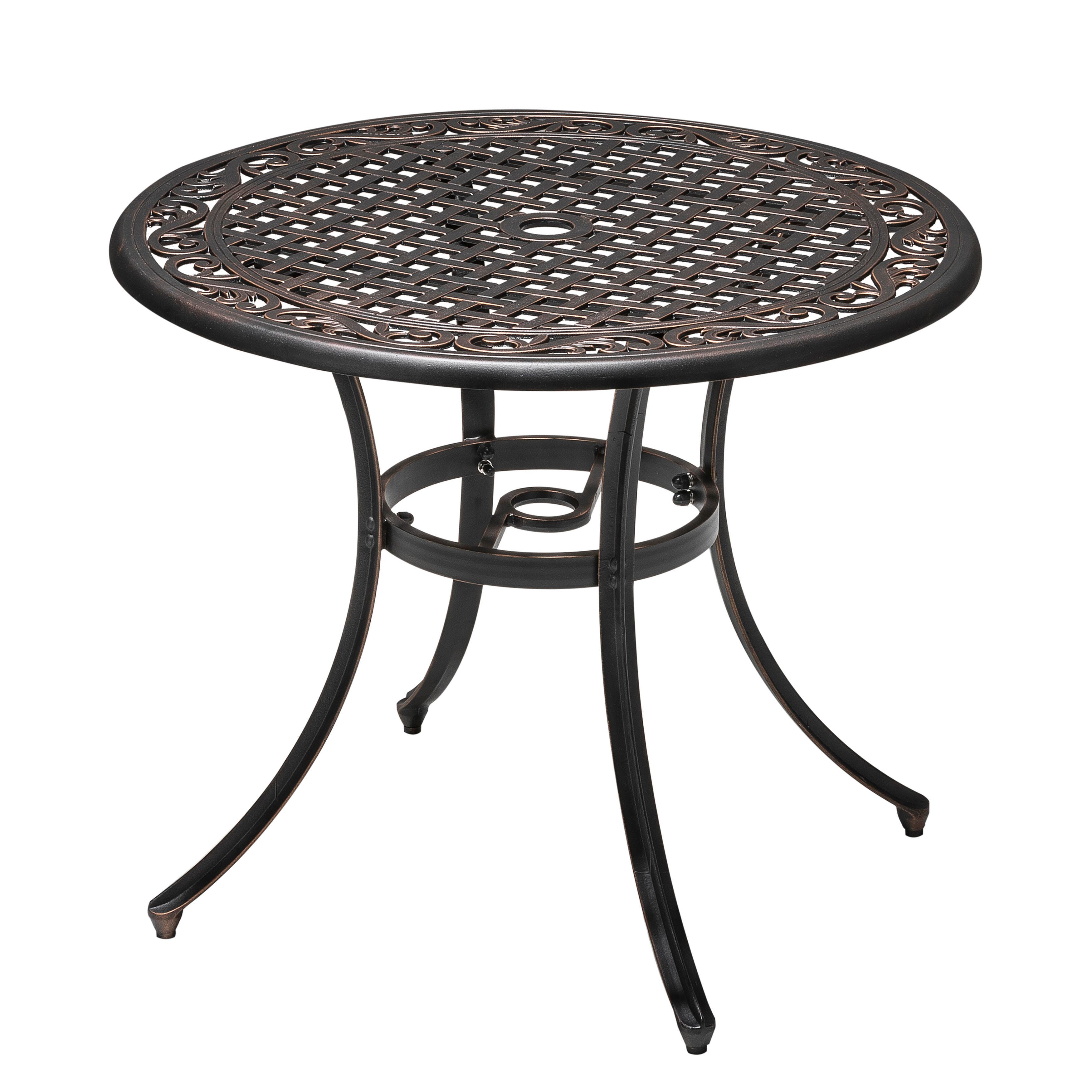 Nuu Garden 35" Outdoor Round Dining Table, , large