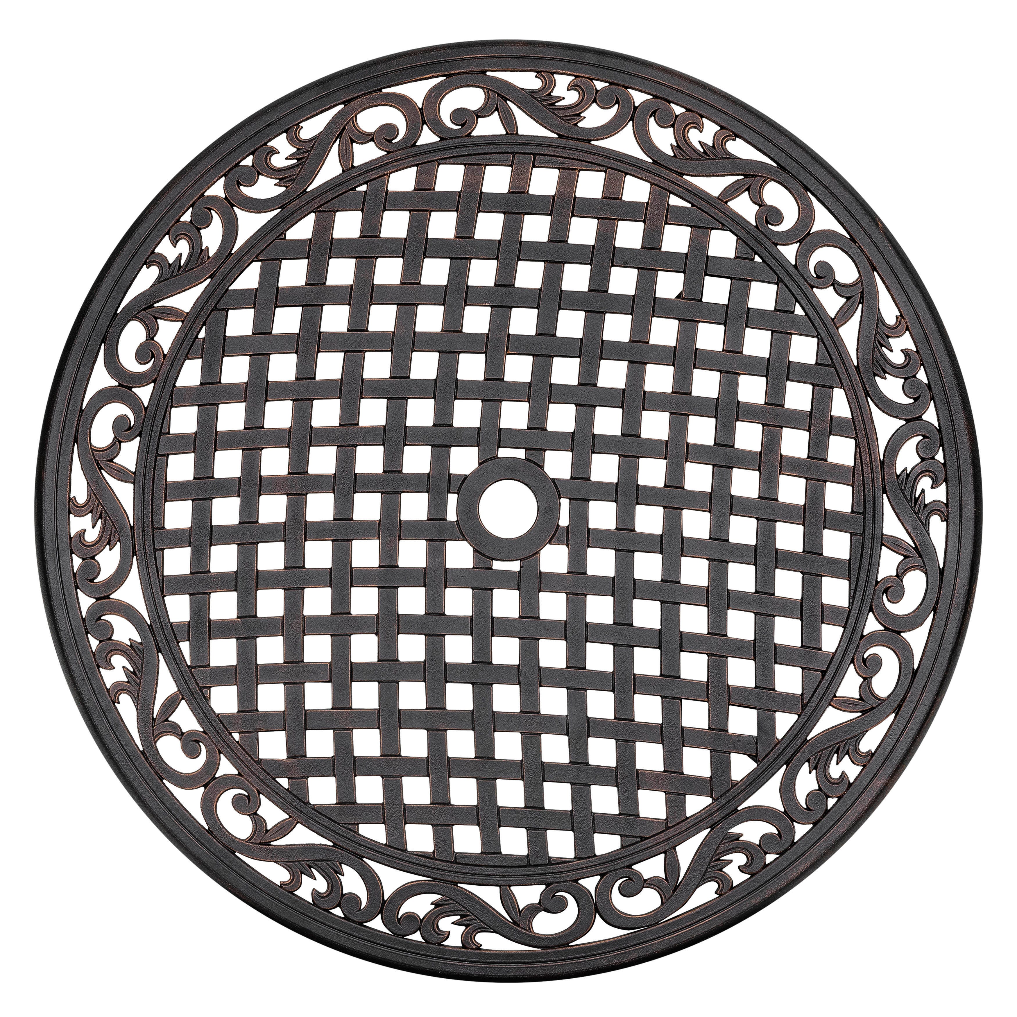 Nuu Garden 35" Outdoor Round Dining Table, , large