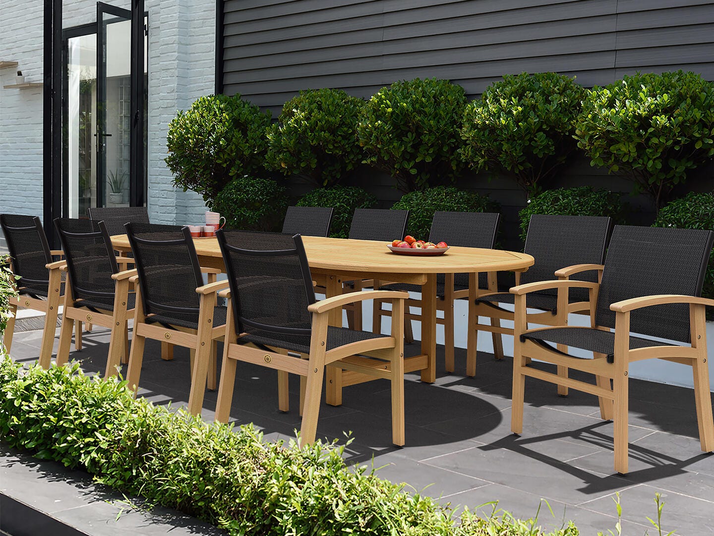Amazonia 11-Piece Outdoor Patio Dining Set, , rollover